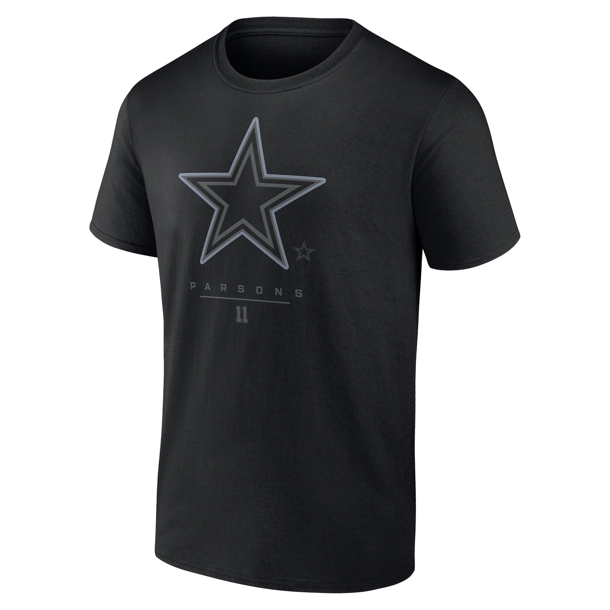 Dallas Cowboys Merch Men's Parsons Tee - Black - BLACK Thumbnail View 1