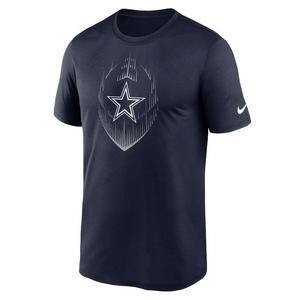Nike Dallas Cowboys Icon Legend Football Short Sleeve Tee-Navy