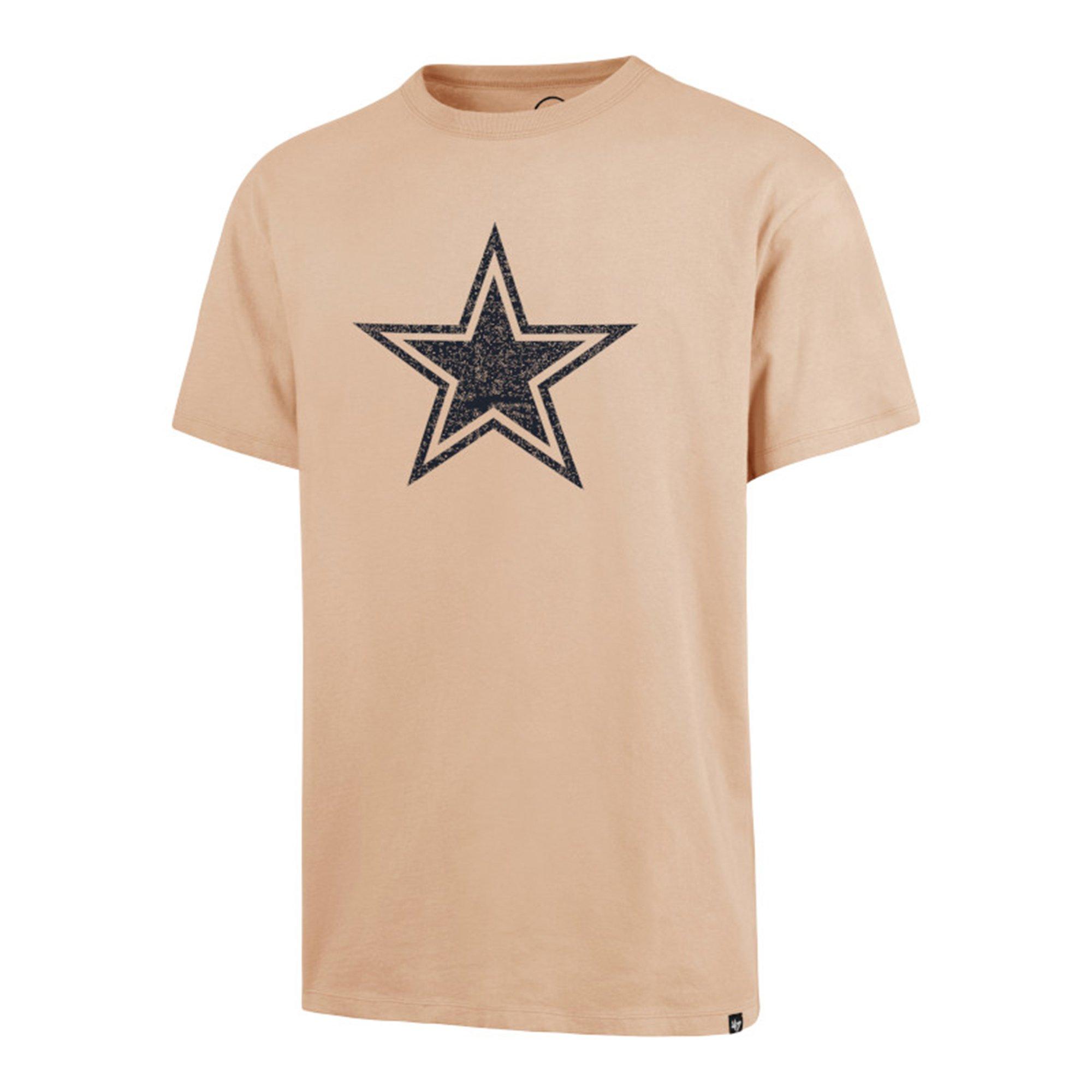 Dallas Cowboys Merch Men's Imprint Rival Short Sleeve Tee-Tan - TAN Thumbnail View 1