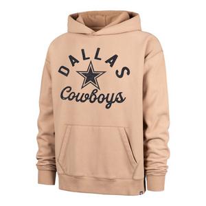 Dallas Cowboys Merch Men's Bowline Hoodie-Tan