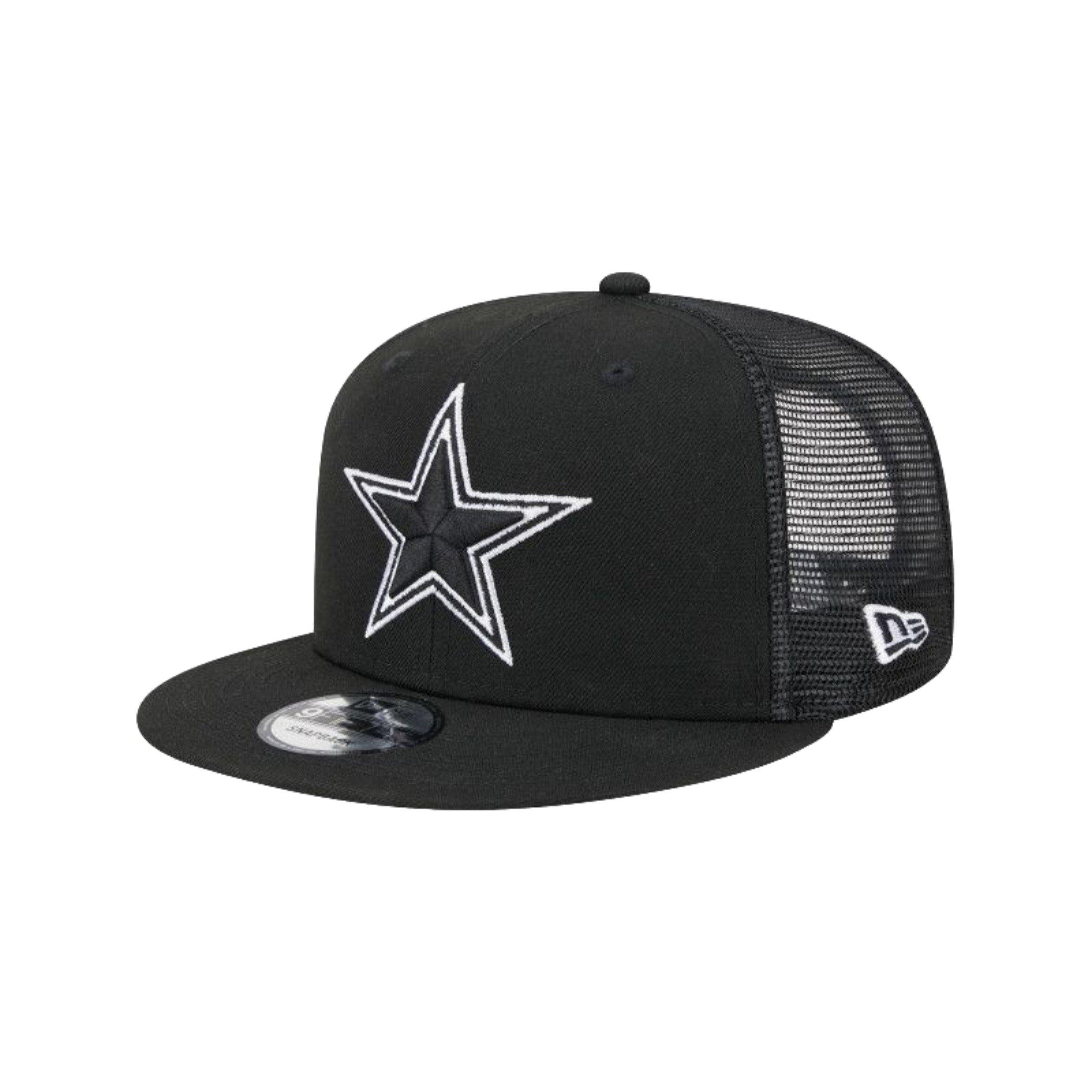 New Era Dallas Cowboys Star Logo Trucker 9FIFTY Snapback-Black - BLACK Thumbnail View 1