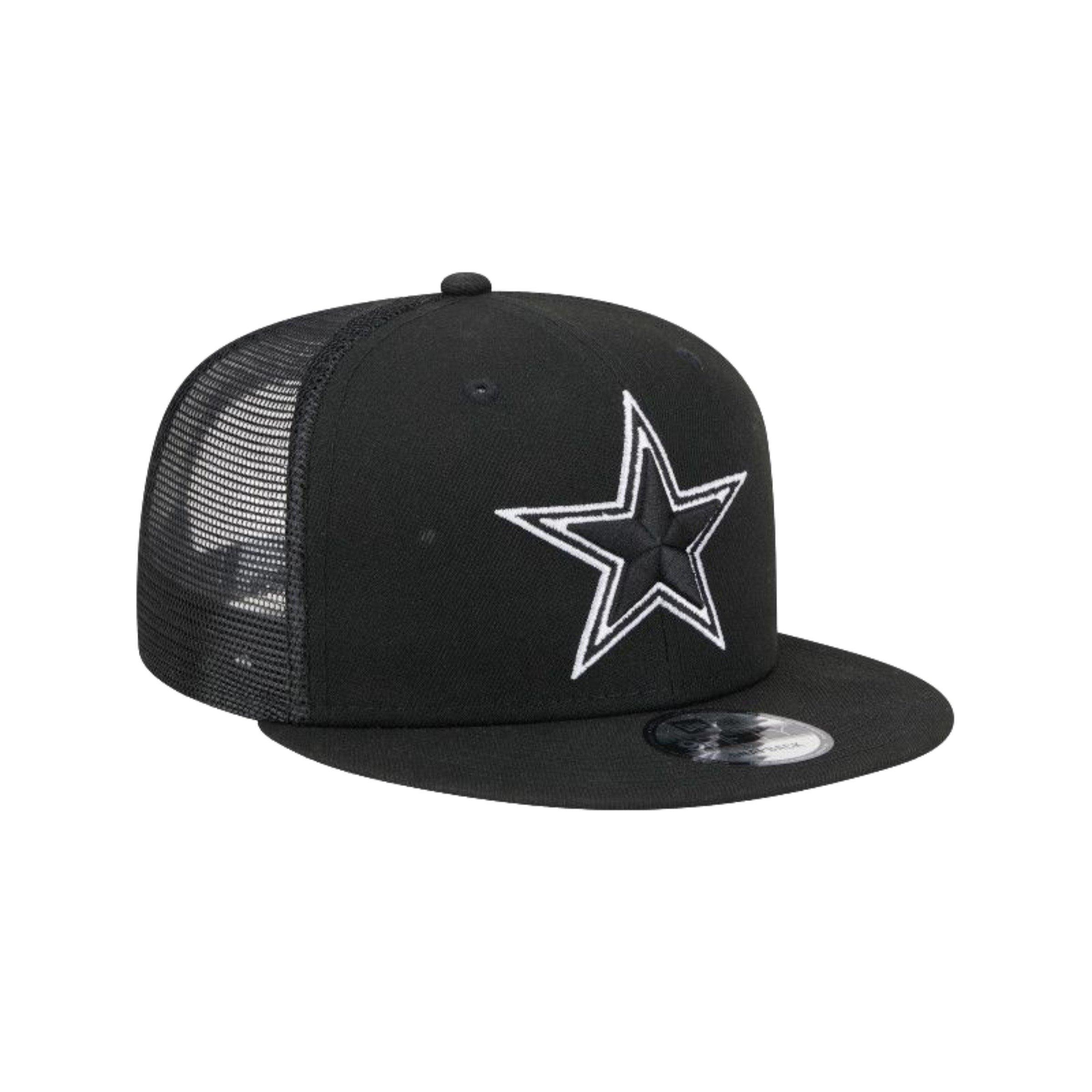 New Era Dallas Cowboys Star Logo Trucker 9FIFTY Snapback-Black - BLACK Thumbnail View 2