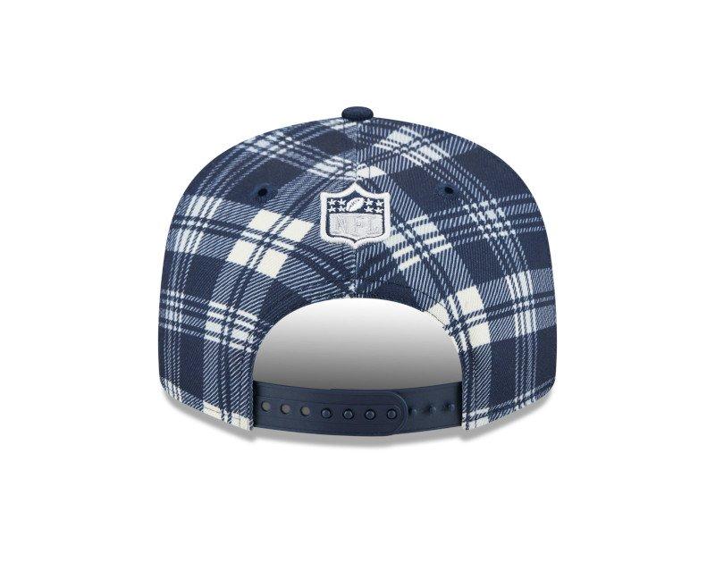 New Era Dallas Cowboys 9FIFTY Plaid Snapback Hat-Navy - NAVY Thumbnail View 6