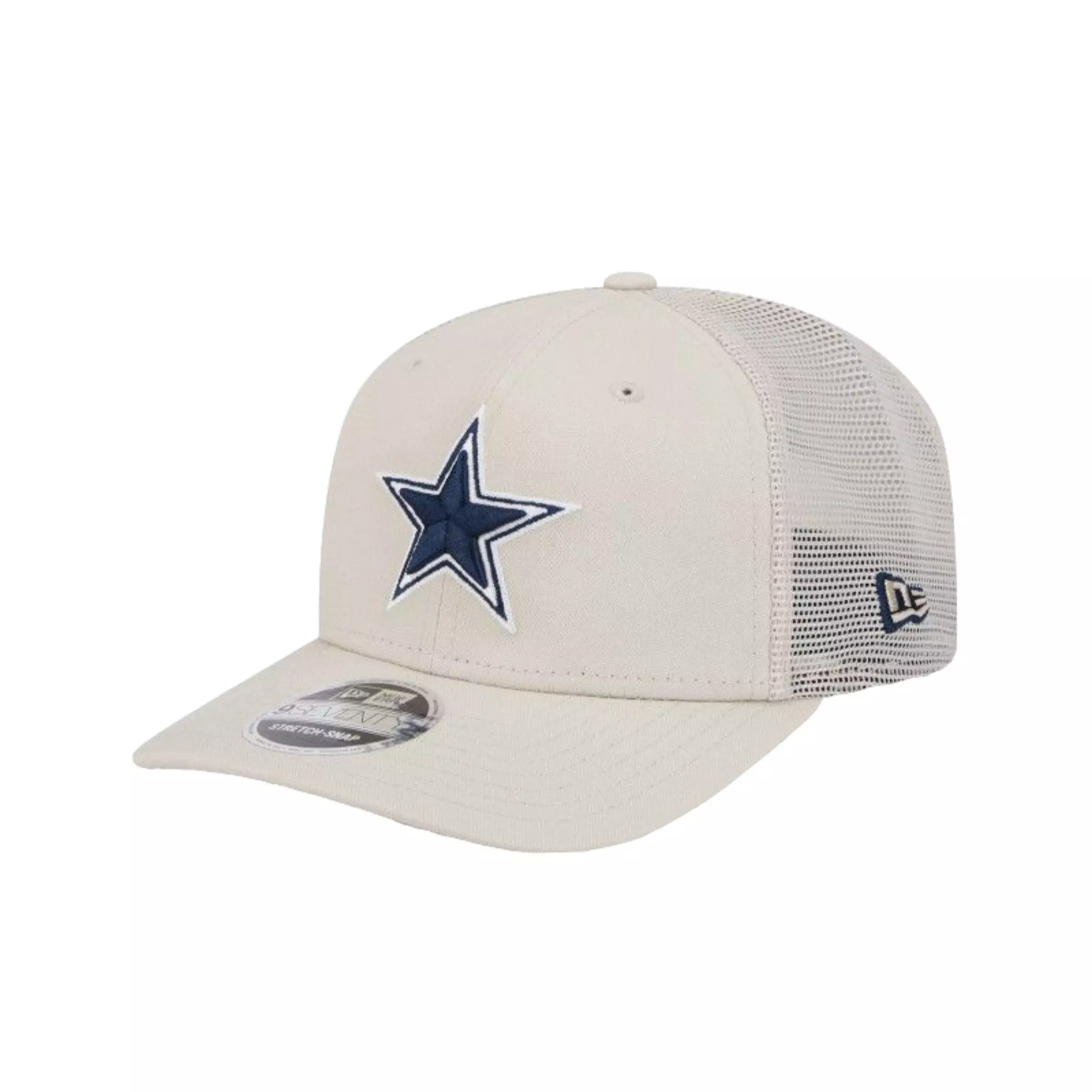 New Era Dallas Cowboys 9SEVENTY Canvas Trucker Snapback-White. - CREAM