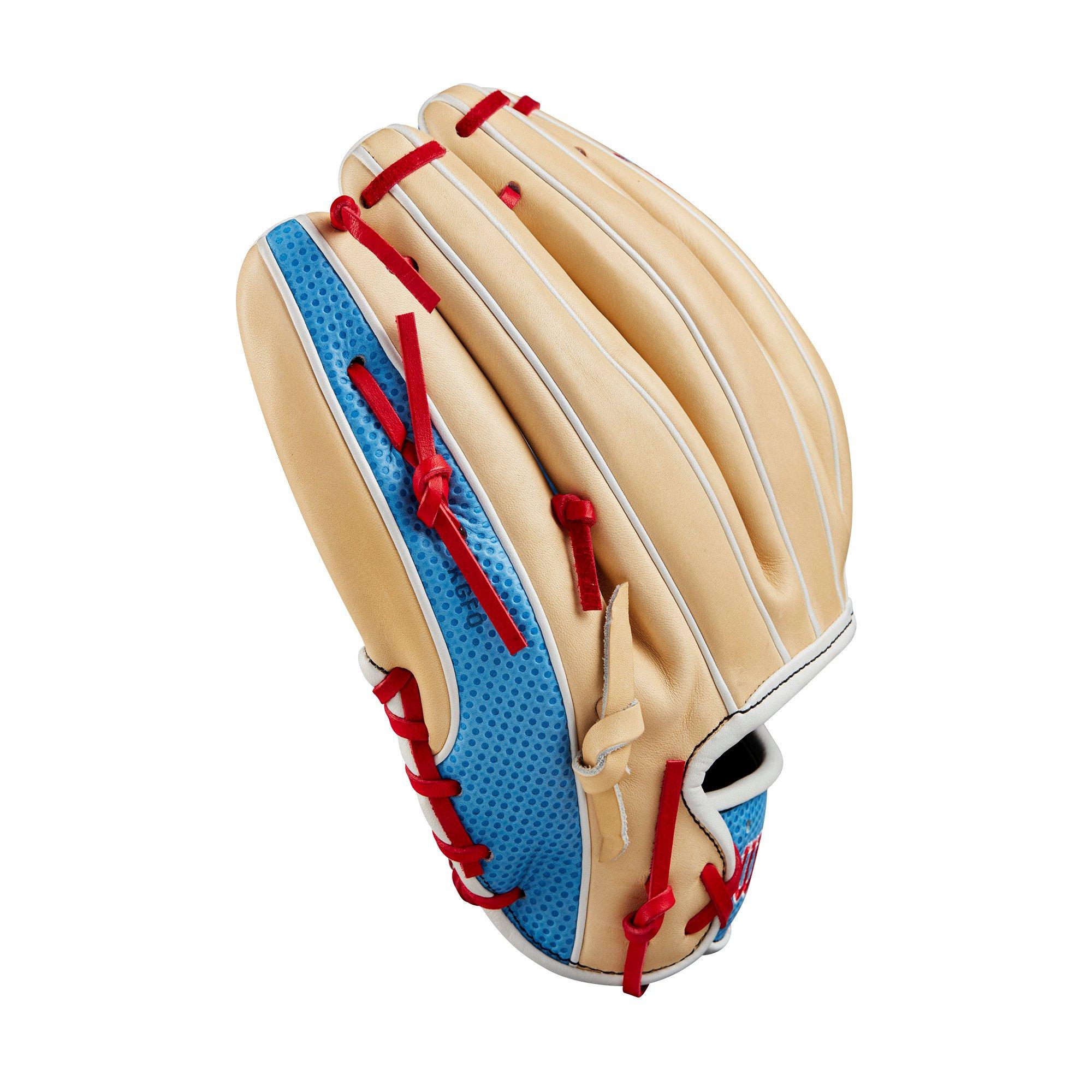 Wilson A2000 SC1975 11.75&rdquo; Infield Baseball Glove 2024 - LT BLUE/RED Thumbnail View 3