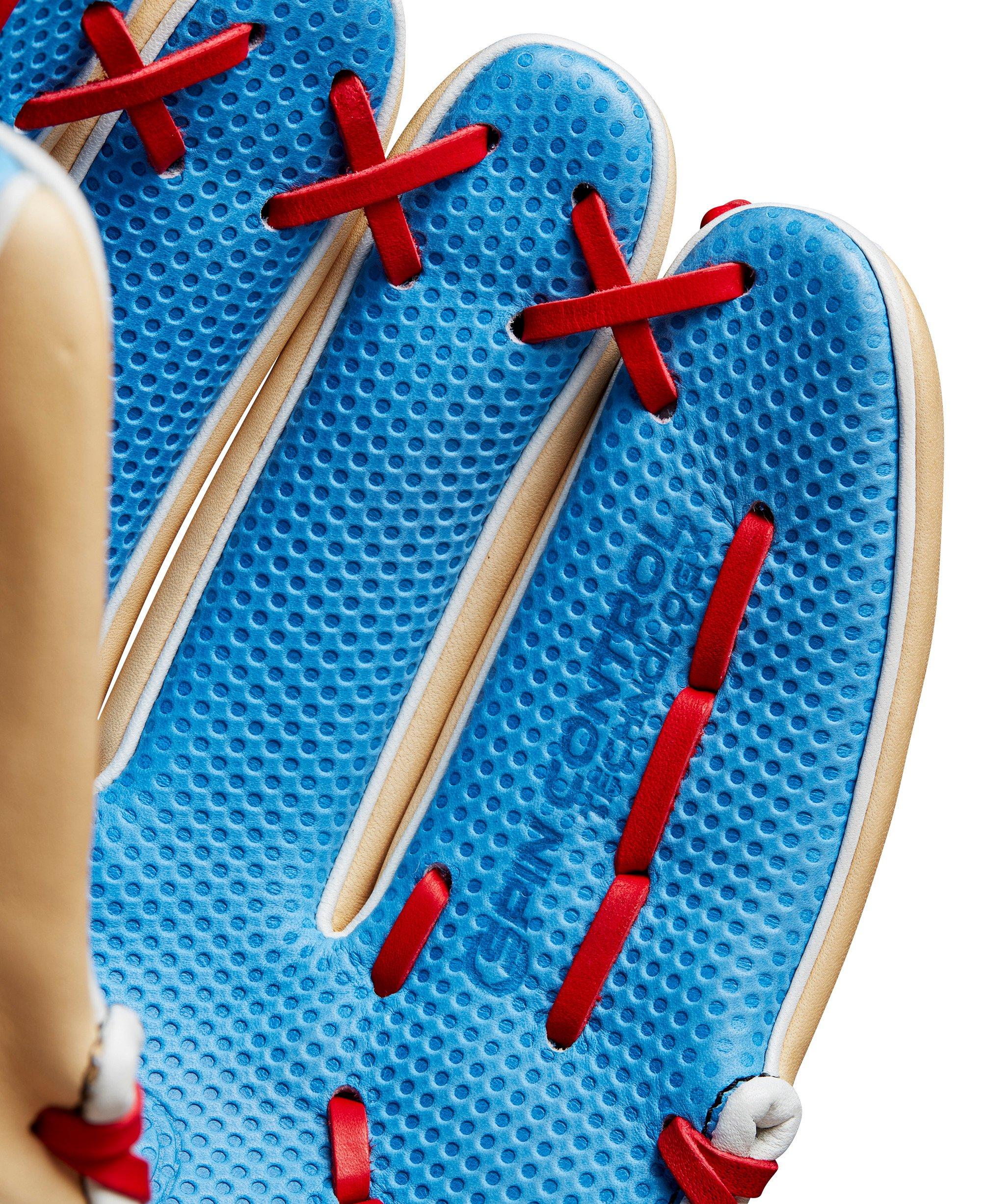 Wilson A2000 SC1975 11.75&rdquo; Infield Baseball Glove 2024 - LT BLUE/RED Thumbnail View 7