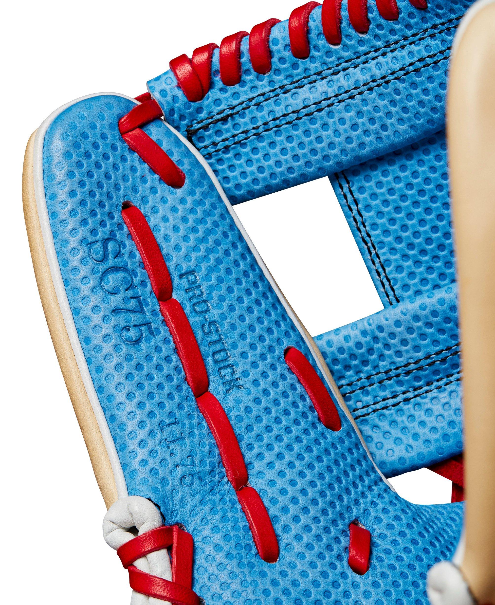 Wilson A2000 SC1975 11.75&rdquo; Infield Baseball Glove 2024 - LT BLUE/RED Thumbnail View 8