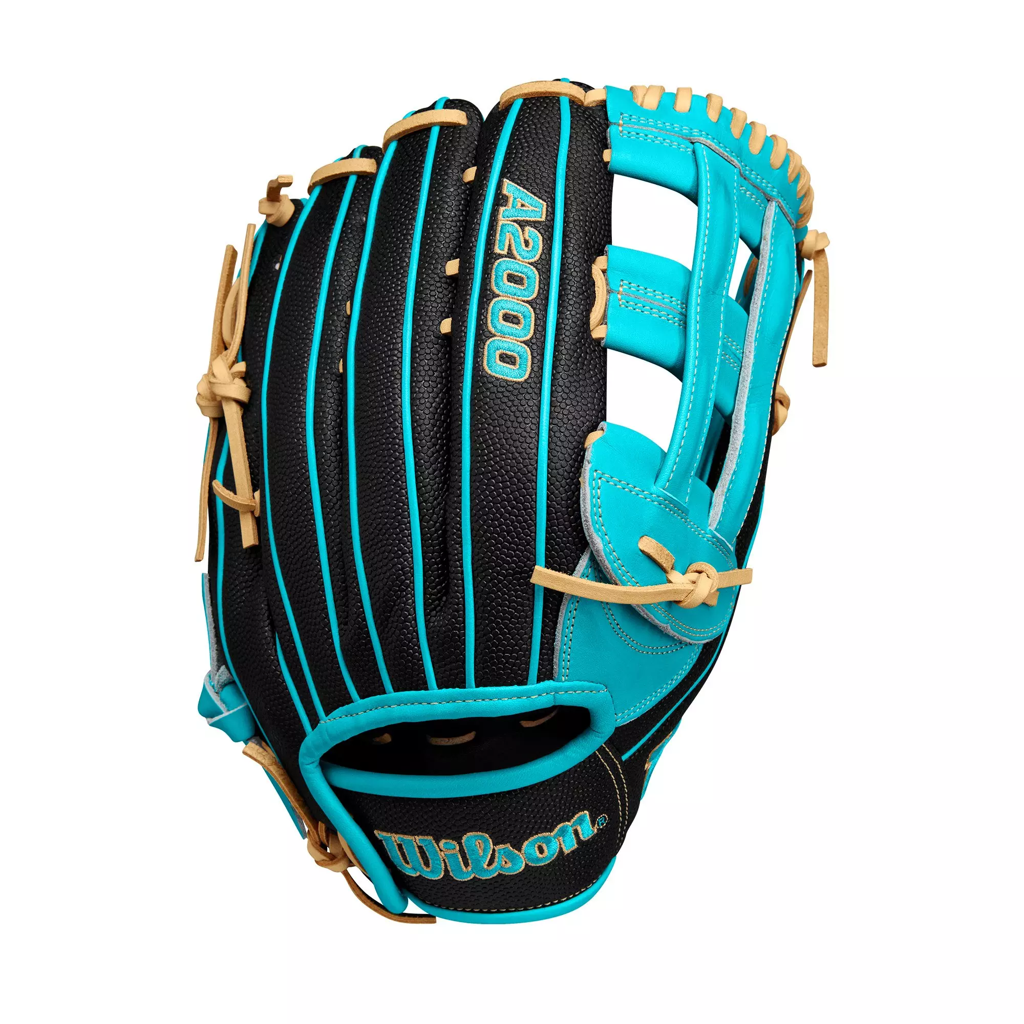 Wilson A2000 Pedroia Fit 12.25" Fielders Baseball Glove 2024 - TEAL/BLACK