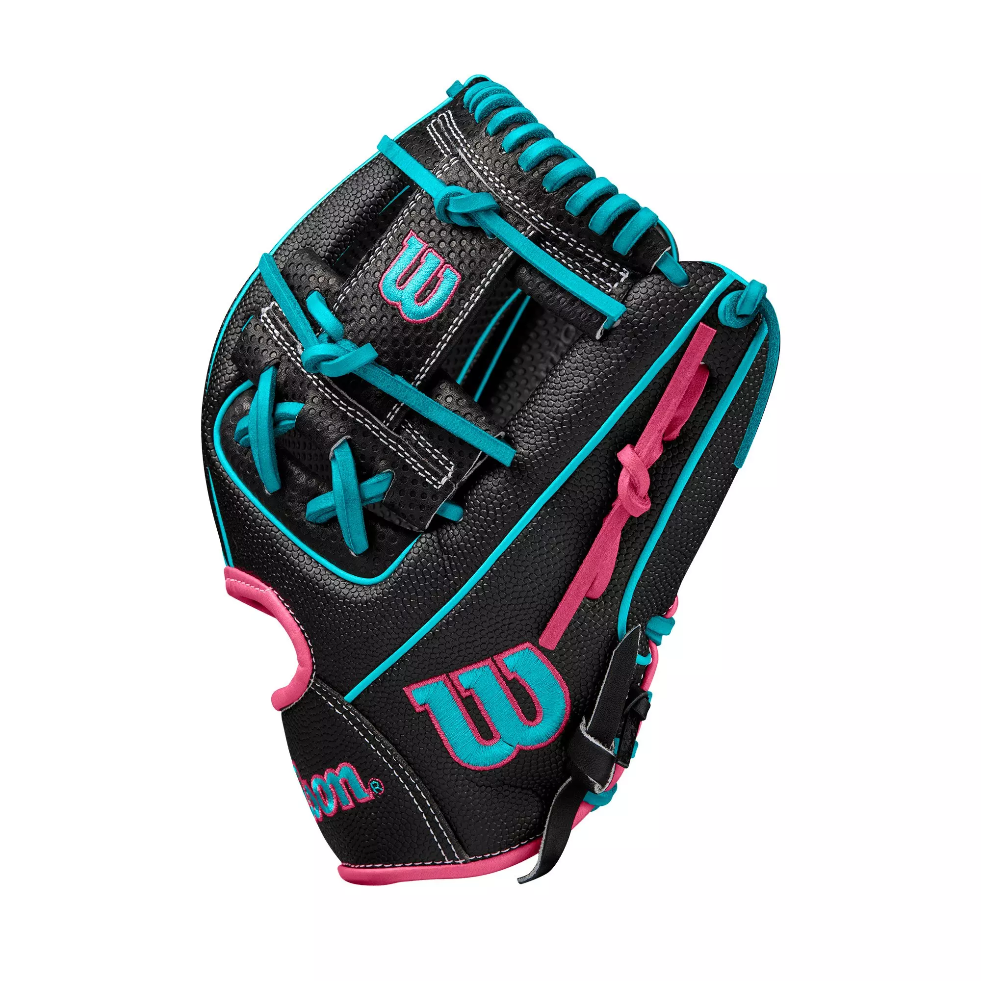 Wilson A2000 Winter SC1786SS 11.5&rdquo; Infield Baseball Glove 2024 - Black/Teal/Pink - BLACK/PINK