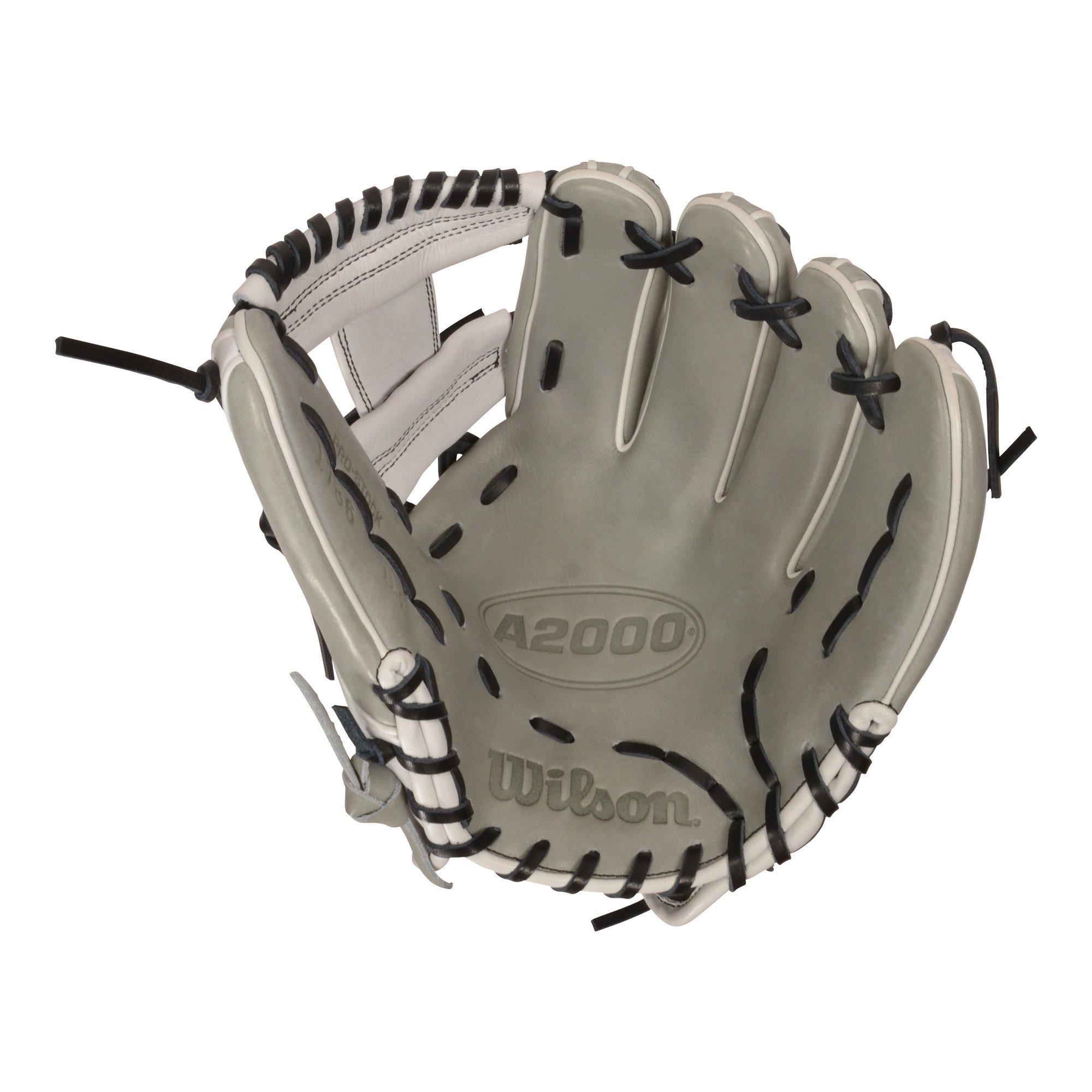 Wilson A2000 SMU 11.5" Grey/Black/White Baseball Fielders Glove