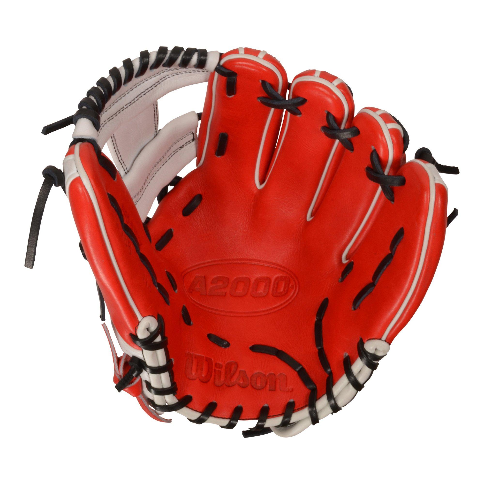 Wilson A2000 Men's 11.5 Baseball Fielders Glove - Red/Black/White