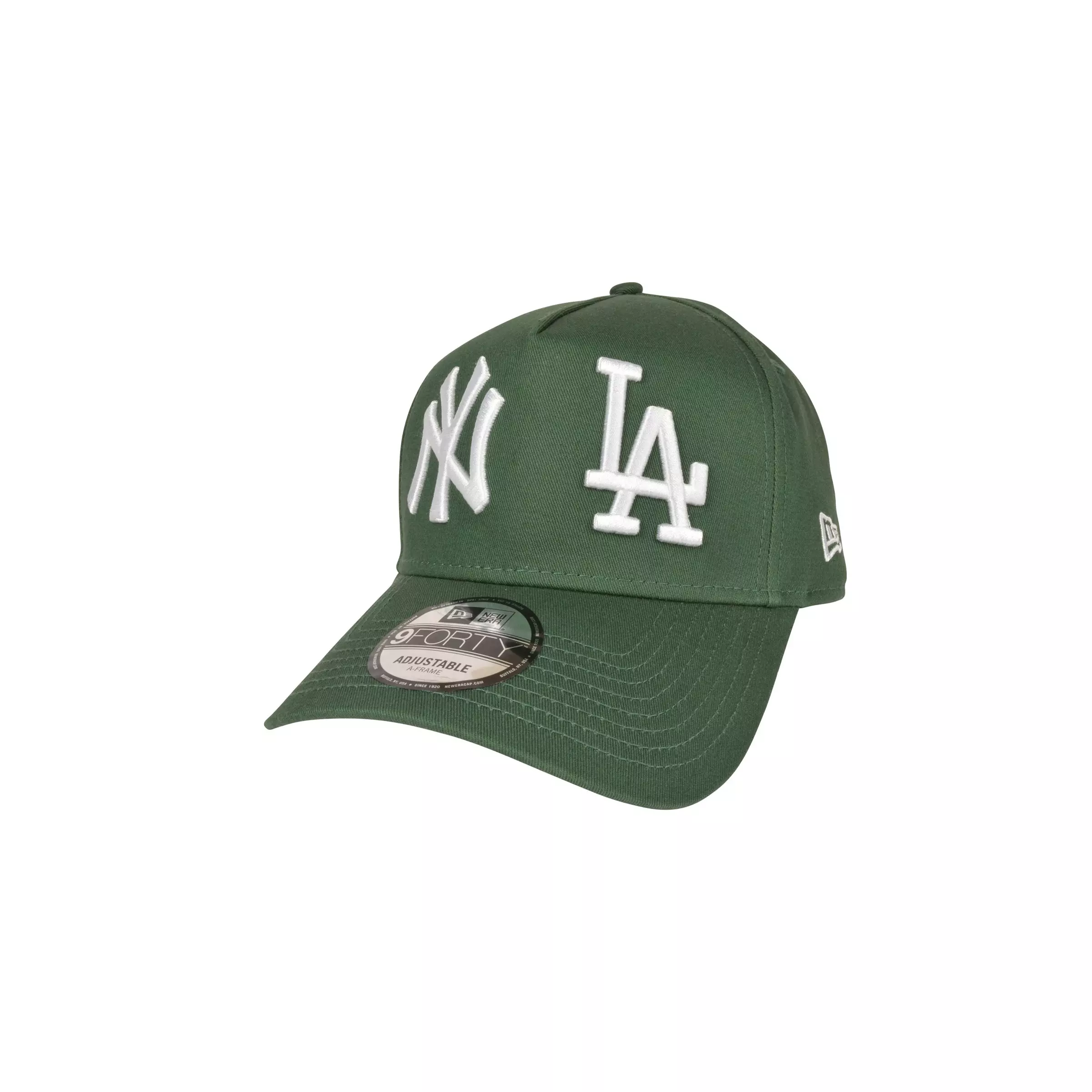 New Era NY Yankees & LA Dodgers Tis the Season A-Frame Snapback-Green - DK GREEN