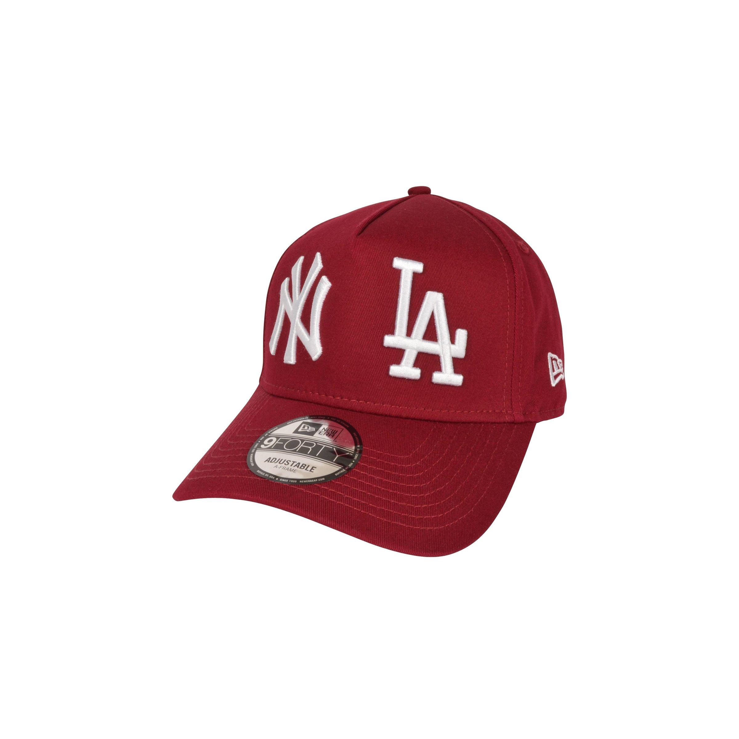 New Era NY Yankees & LA Dodgers Tis the Season A-Frame Snapback-Red - DK RED