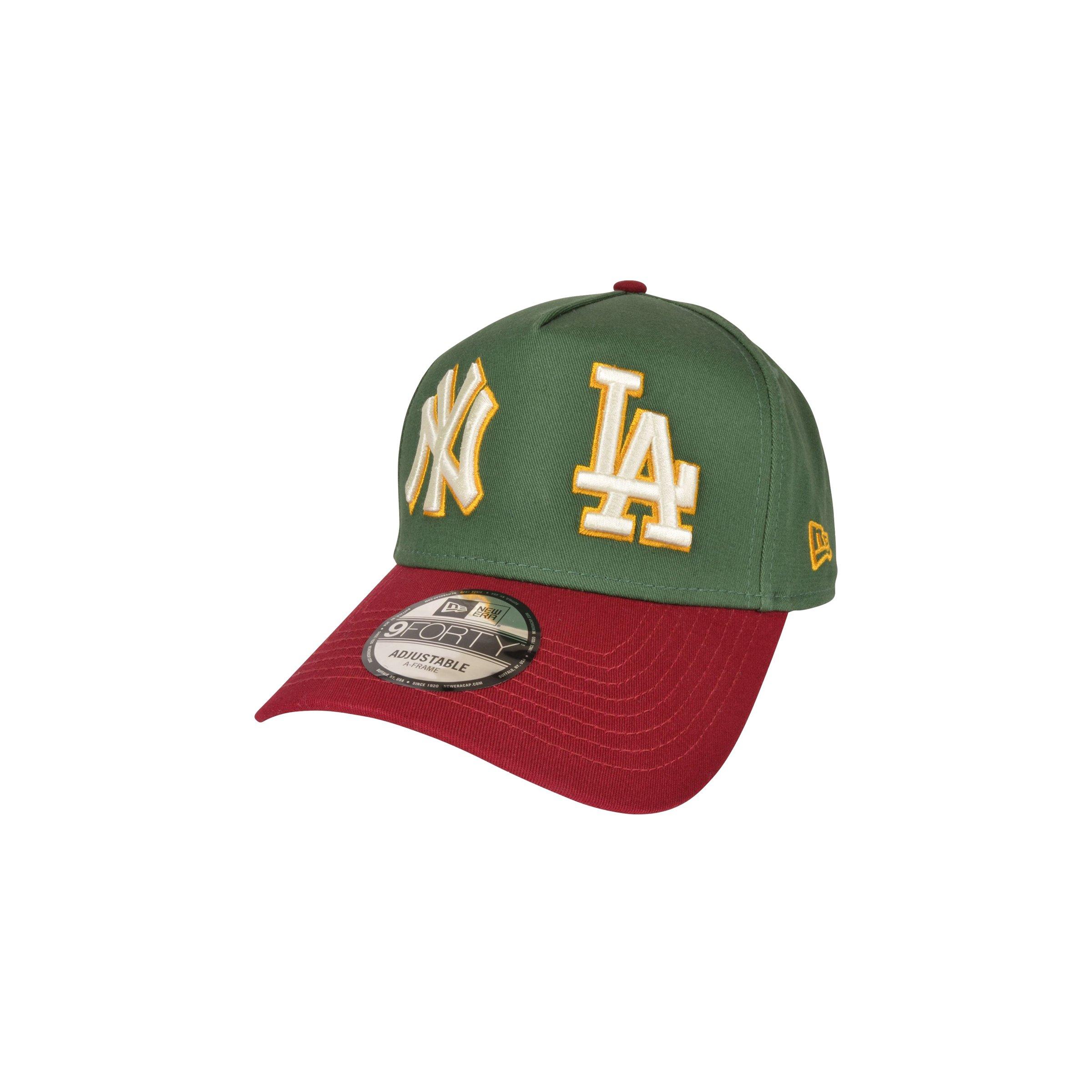 New Era NY Yankees & LA Dodgers Tis the Season A-Frame Snapback-Green/Red - GREEN/RED