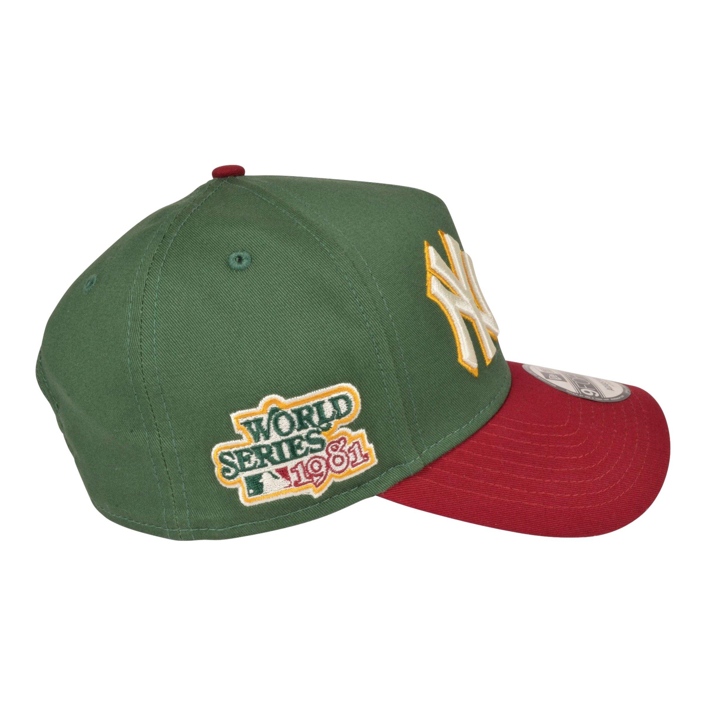 Men's New Era NY Yankees & LA Dodgers Tis the Season A-Frame Snapback-Green/Red