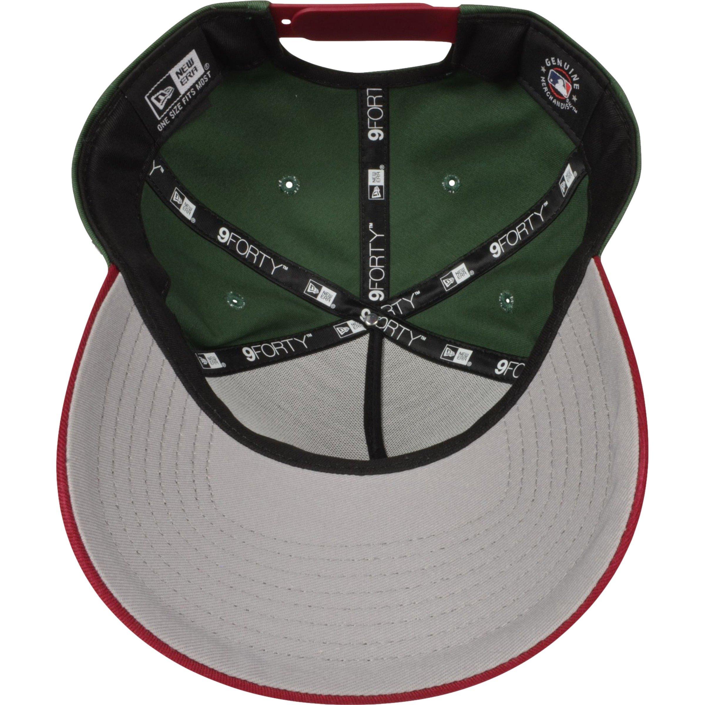 Men's New Era NY Yankees & LA Dodgers Tis the Season A-Frame Snapback-Green/Red