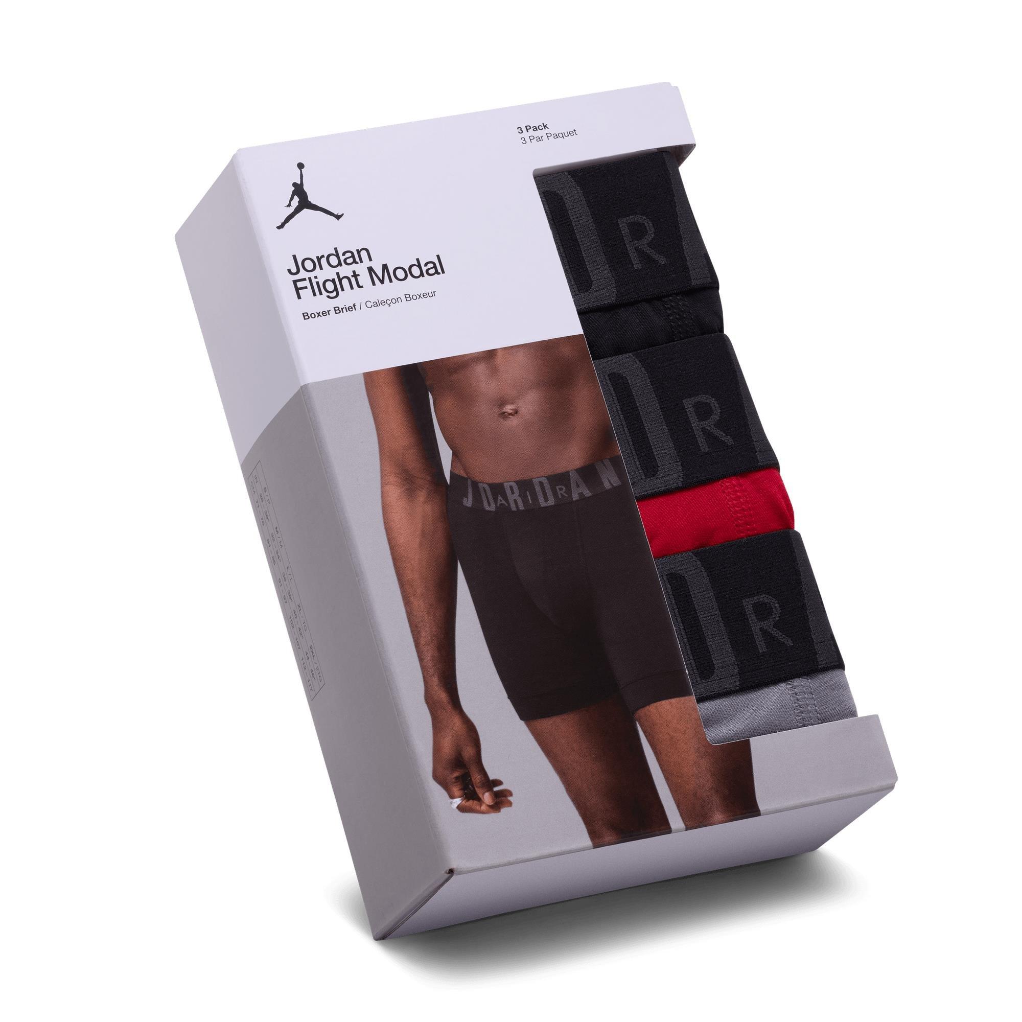 Jordan Men's Flight Modal 3-Pack Boxer - RED Thumbnail View 17