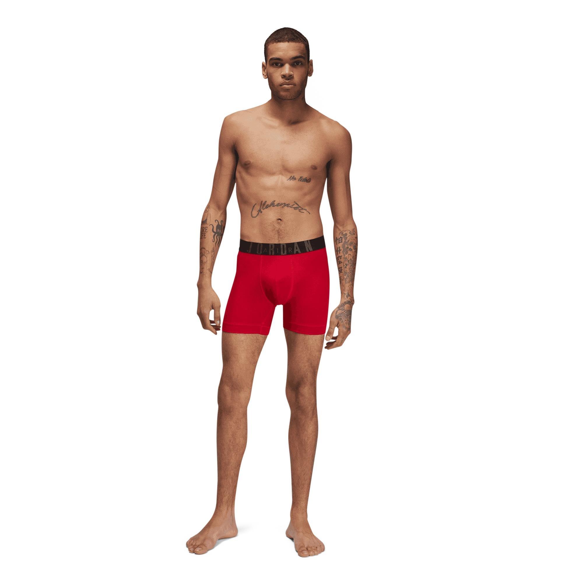 Jordan Men's Flight Modal 3-Pack Boxer - RED Thumbnail View 3