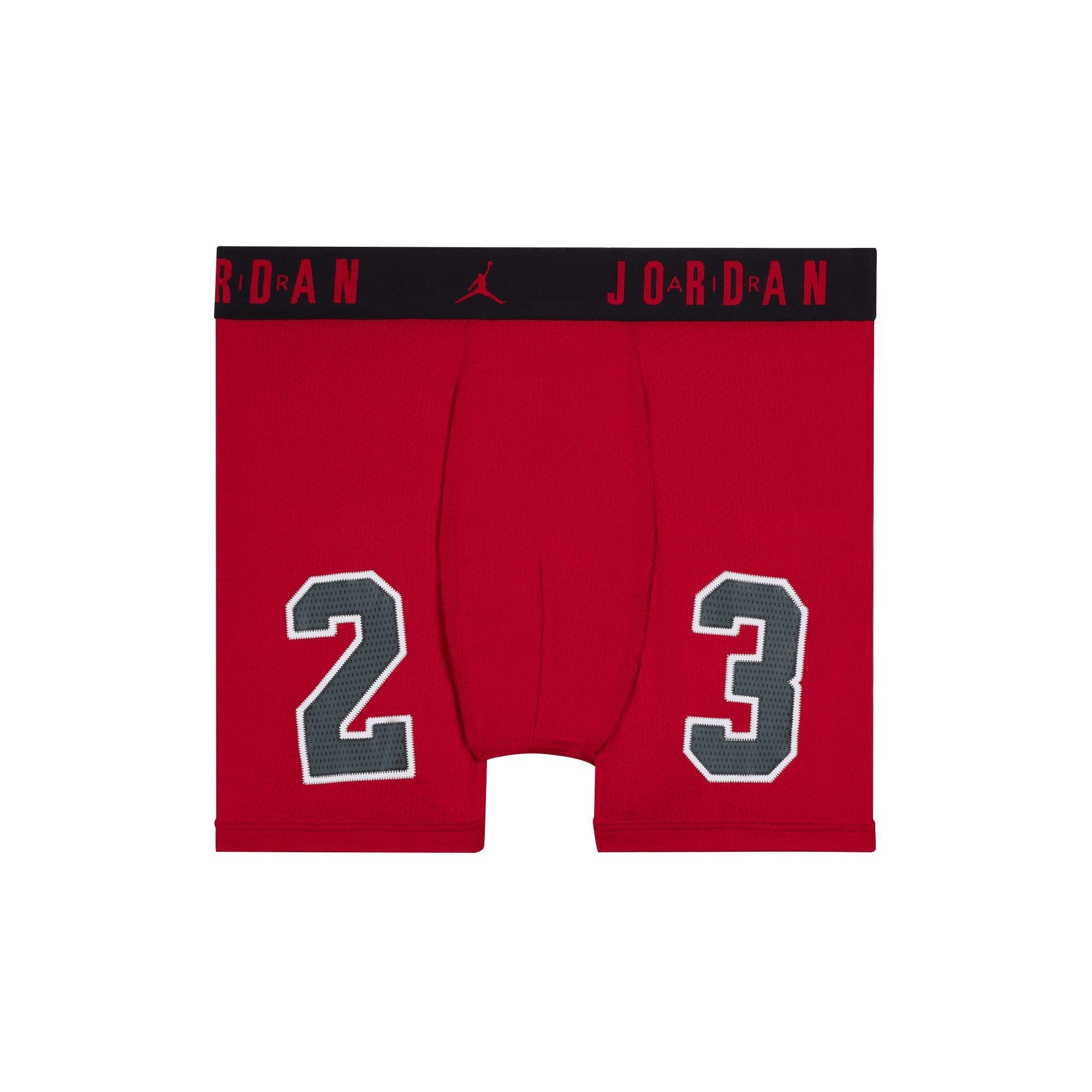 Jordan Big Boys' Flight Poly Mesh Jersey 2-Pack Briefs - Red/Blue