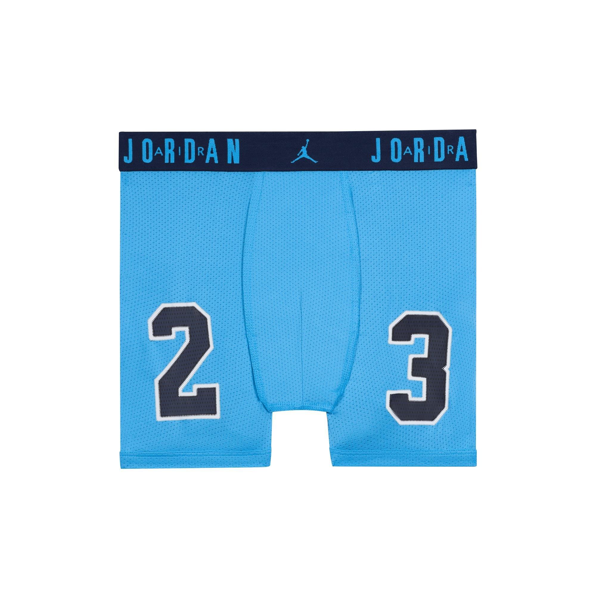 Jordan Big Boys' Flight Poly Mesh Jersey 2-Pack Briefs - Red/Blue