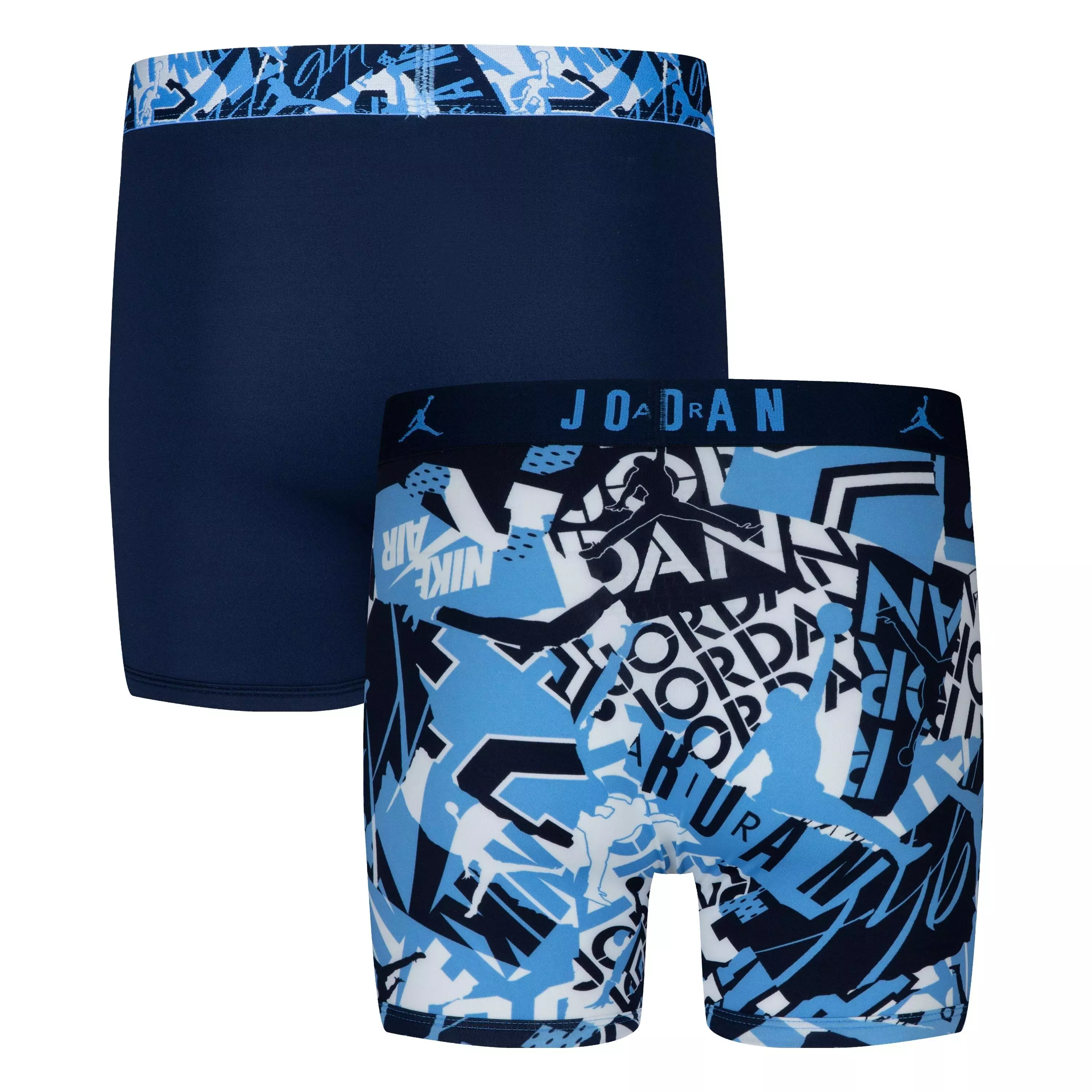 Jordan Big Boys' Flight Poly Mash Up 2-Pack Briefs - Blue/Multi - BLUE