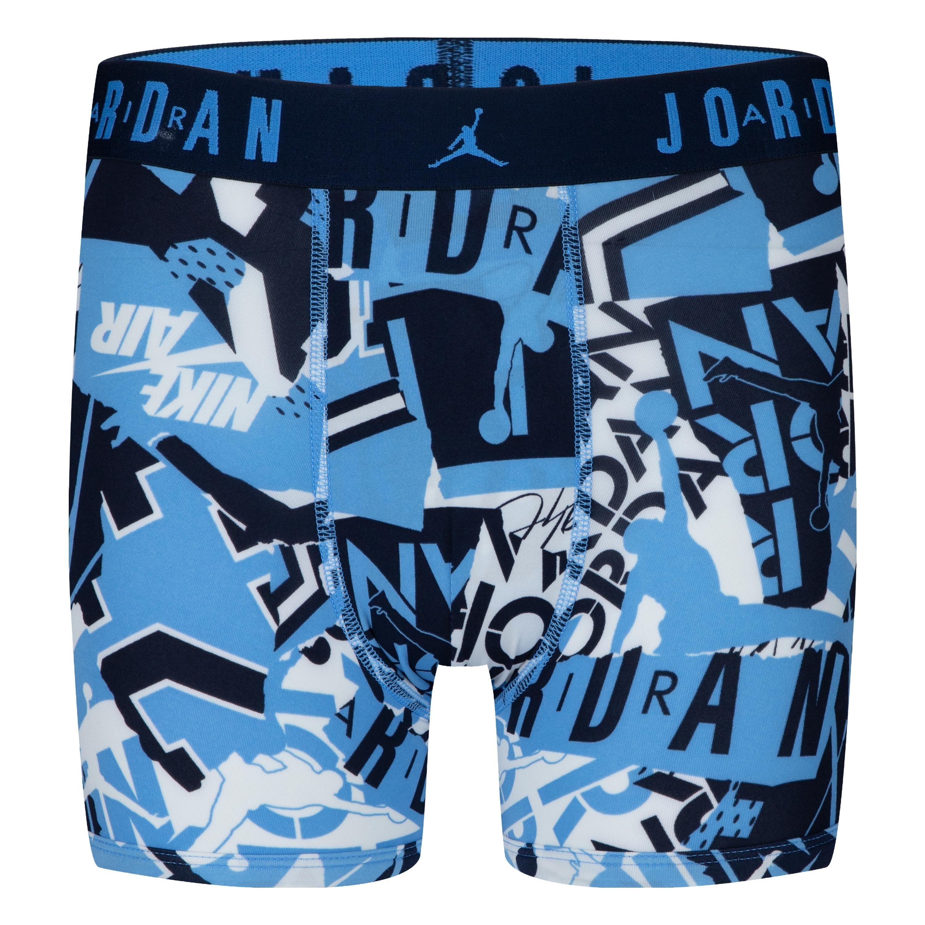Jordan Big Boys' Flight Poly Mash Up 2-Pack Briefs - Blue/Multi
