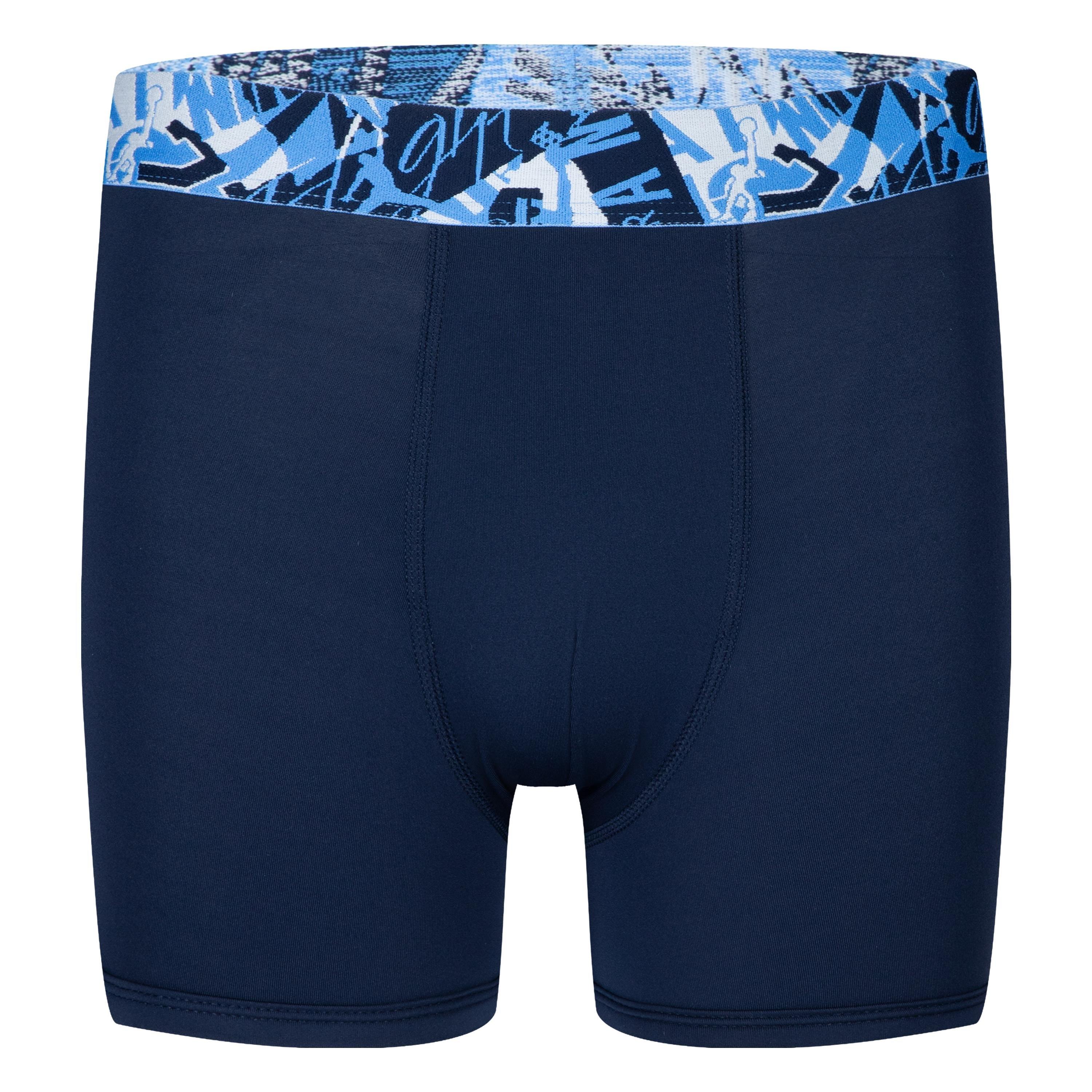 Jordan Big Boys' Flight Poly Mash Up 2-Pack Briefs - Blue/Multi