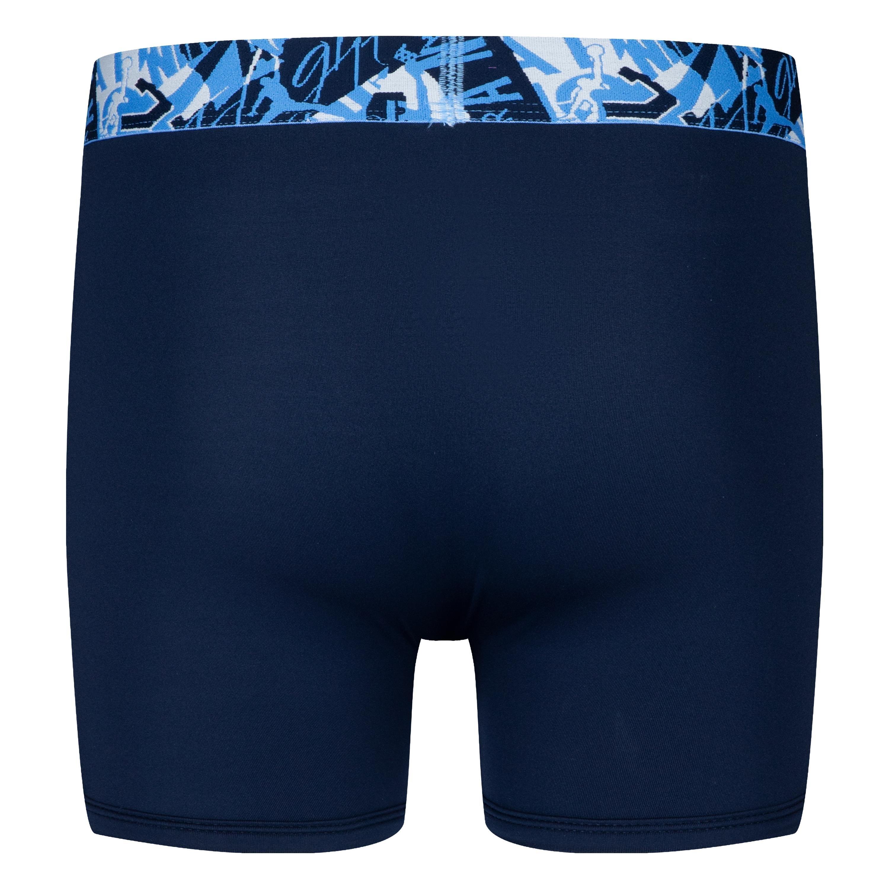Jordan Big Boys' Flight Poly Mash Up 2-Pack Briefs - Blue/Multi