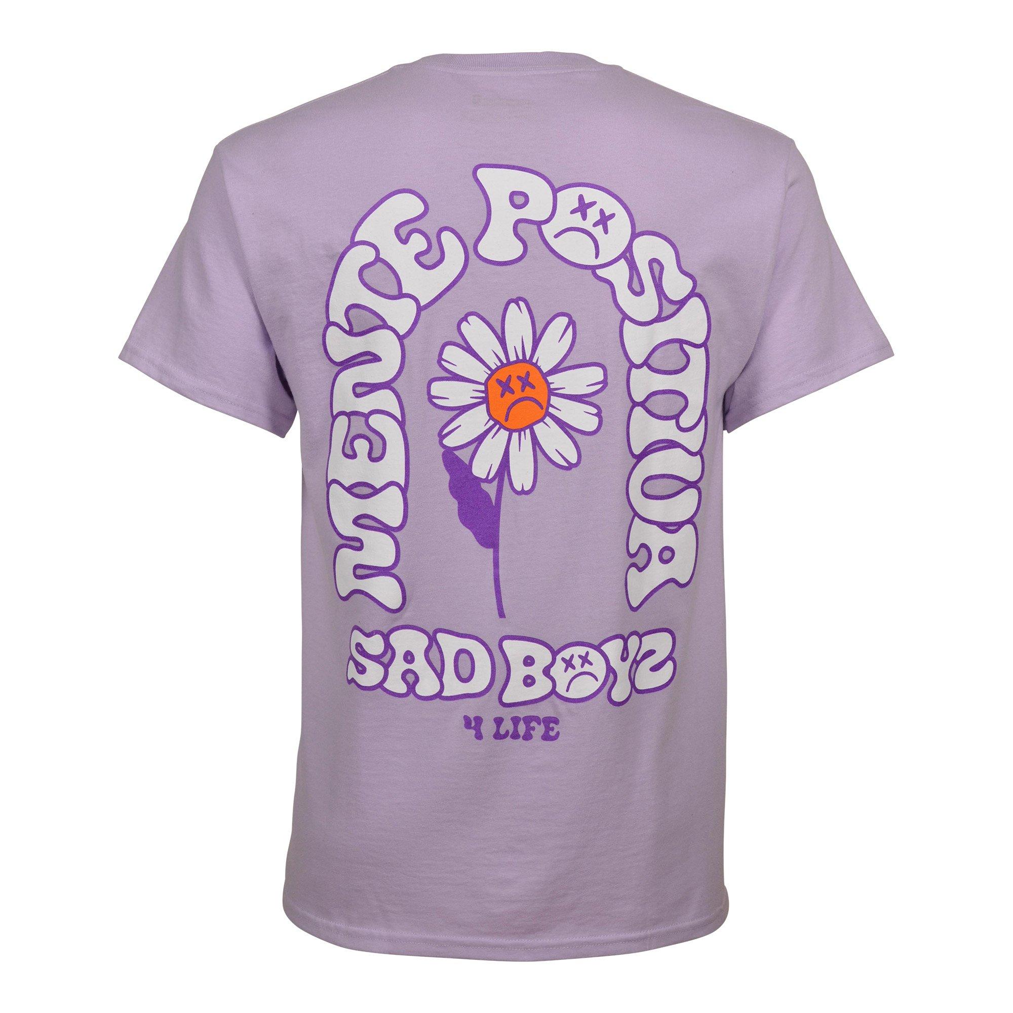Sad Boyz Men's Mente Positiva Tee - PURPLE Thumbnail View 2