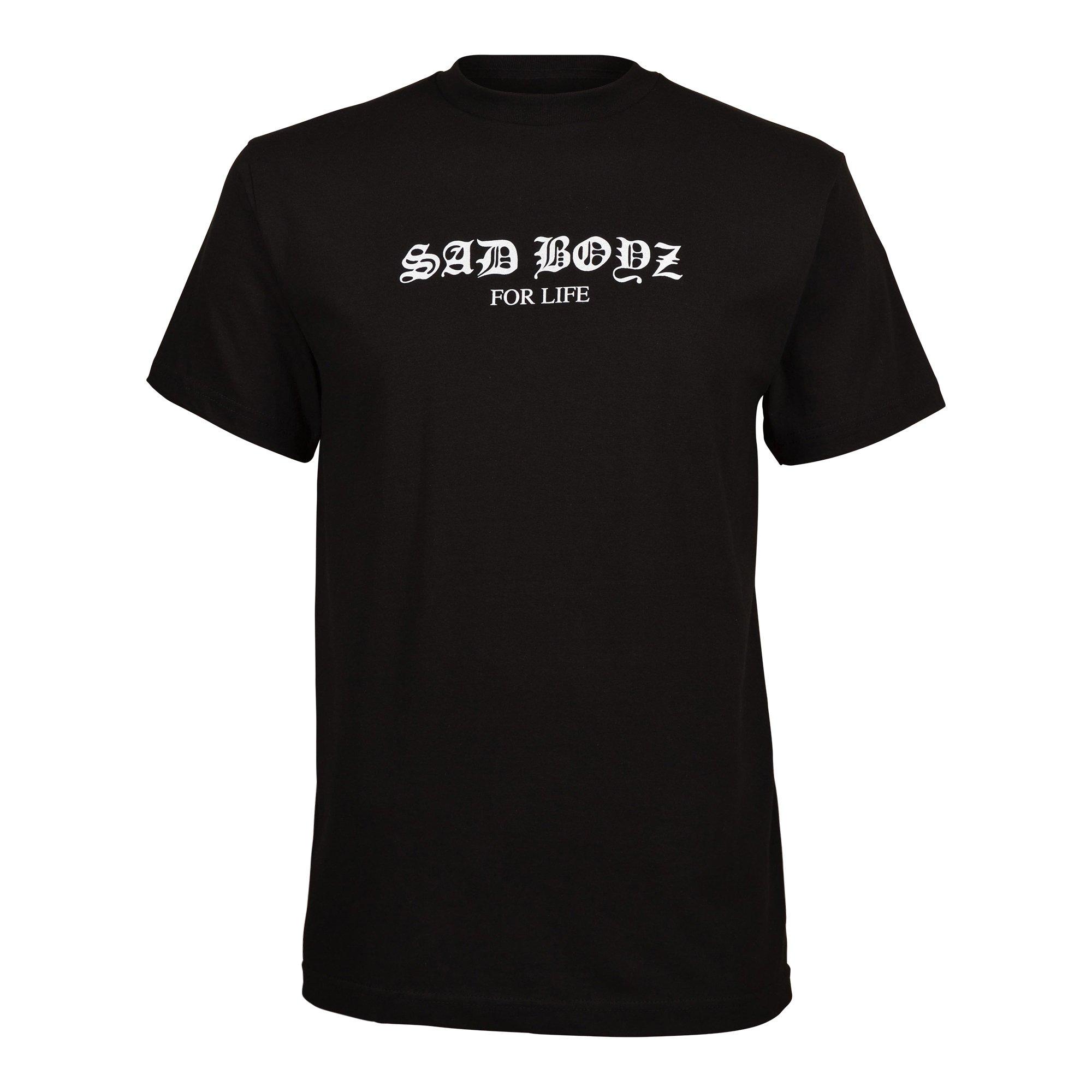 Sad Boyz Men's Las Flores Tee - BLACK Thumbnail View 1