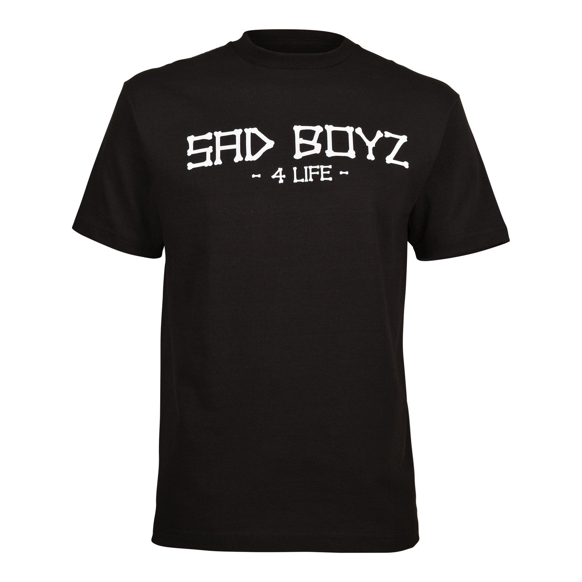 Sad Boyz Men's Roses Tee - BLACK Thumbnail View 1