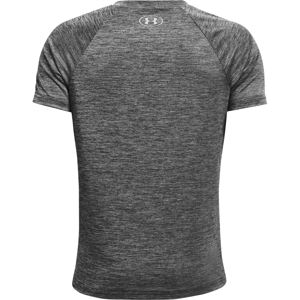 Under Armour Big Boys' Tech Split Logo Hybrid Tee - GREY