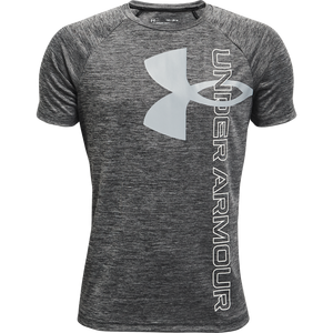 Under Armour Big Boys' Tech Split Logo Hybrid Tee