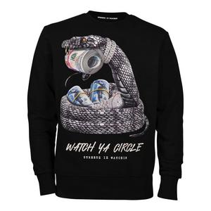 Streetz Iz Watchin Men's Watch Ya Circle Crew - Black