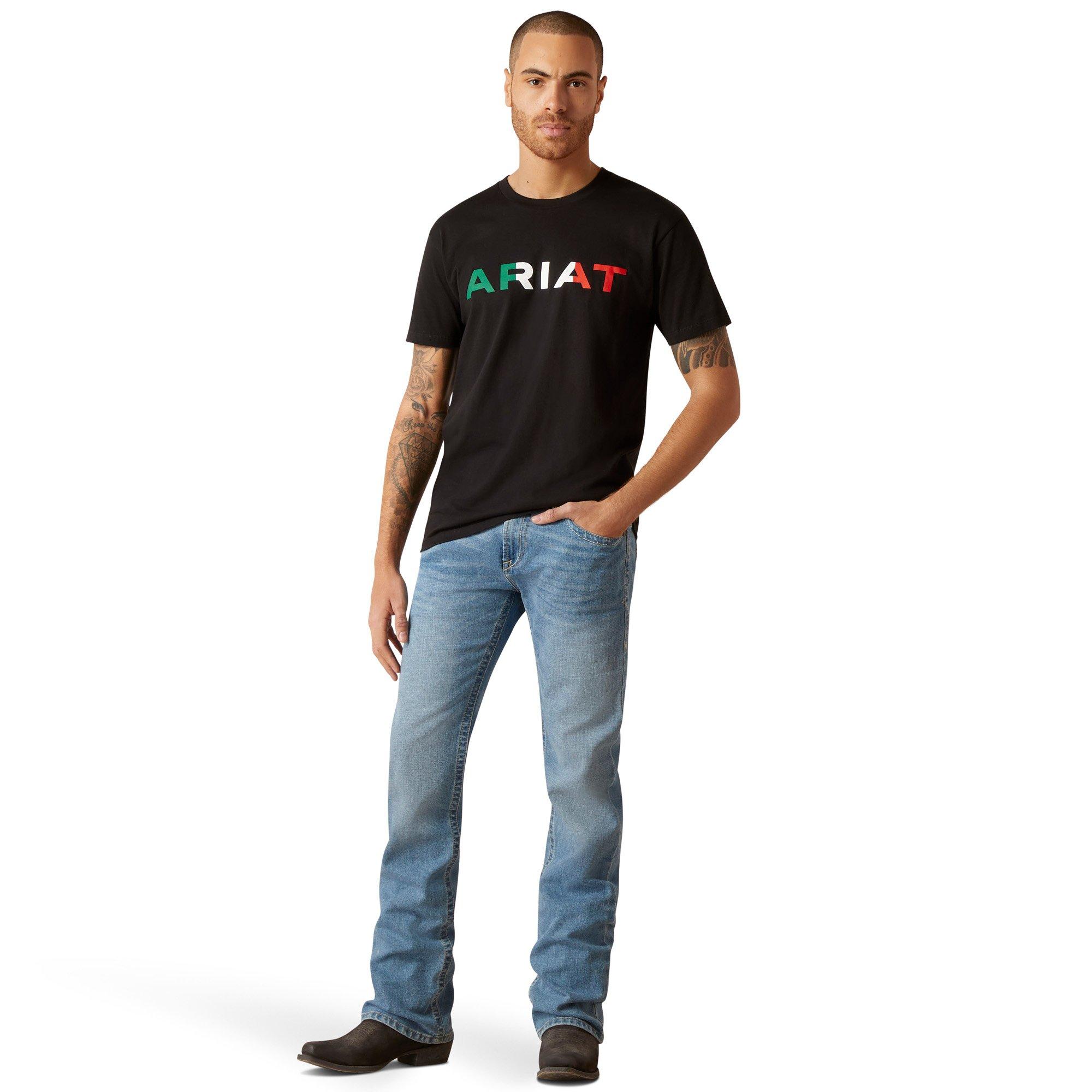 Ariat Men's Viva Mexico Tee - BLACK Thumbnail View 3