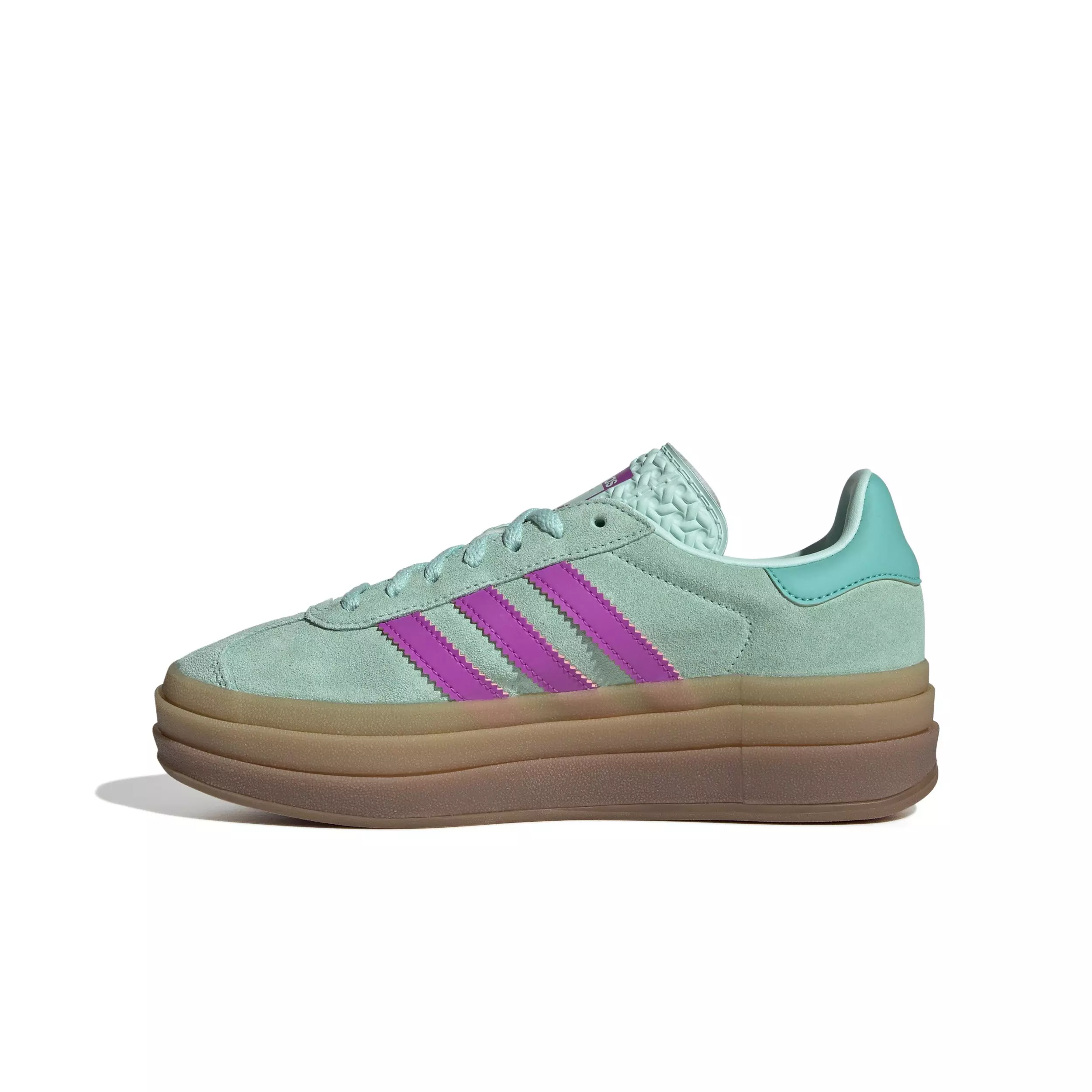 adidas Originals Gazelle Bold "Clear Mint/Flash Pink/Mint Rush" Grade School Girls' Shoe - MINT