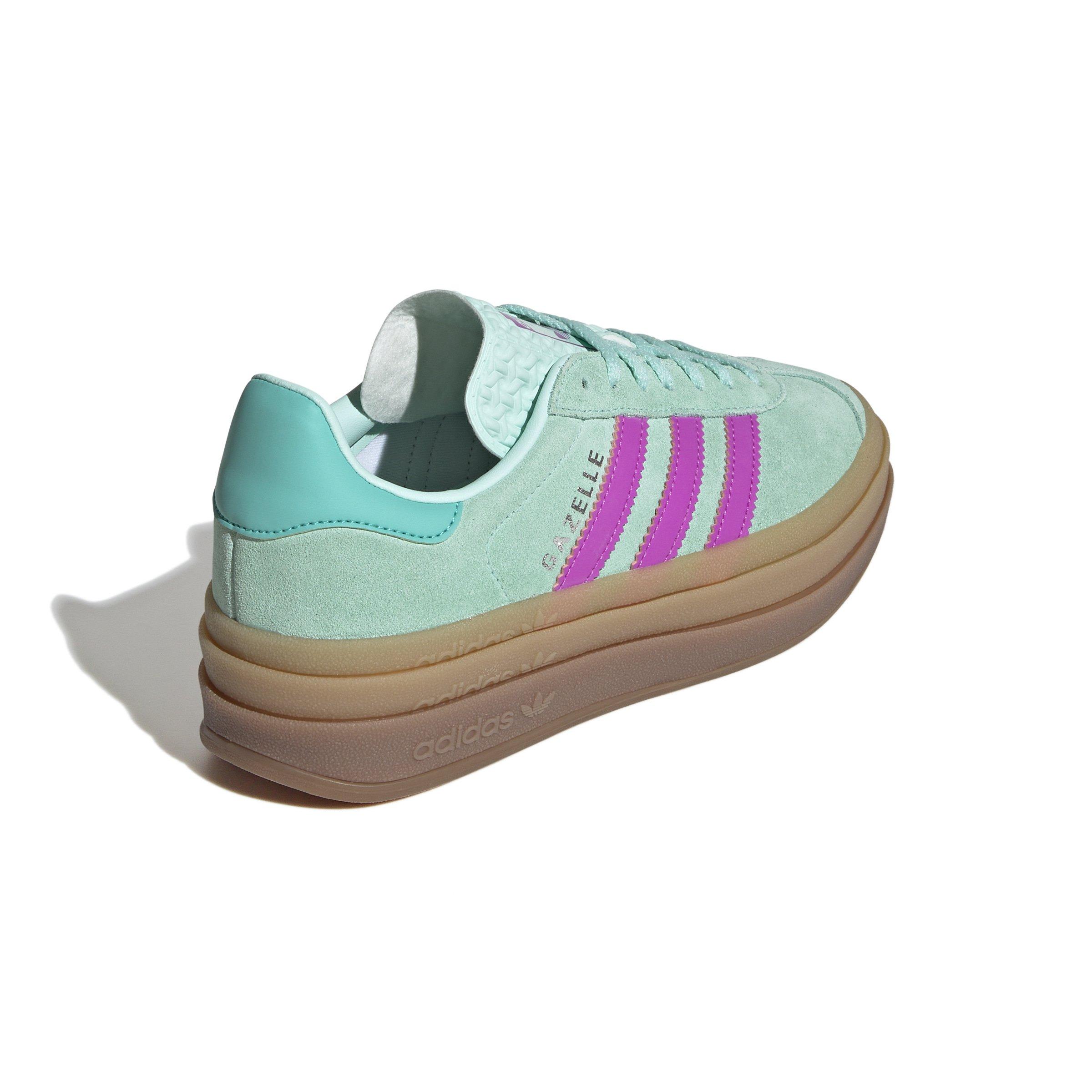 adidas Originals Gazelle Bold "Clear Mint/Flash Pink/Mint Rush" Grade School Girls' Shoe - MINT Thumbnail View 4