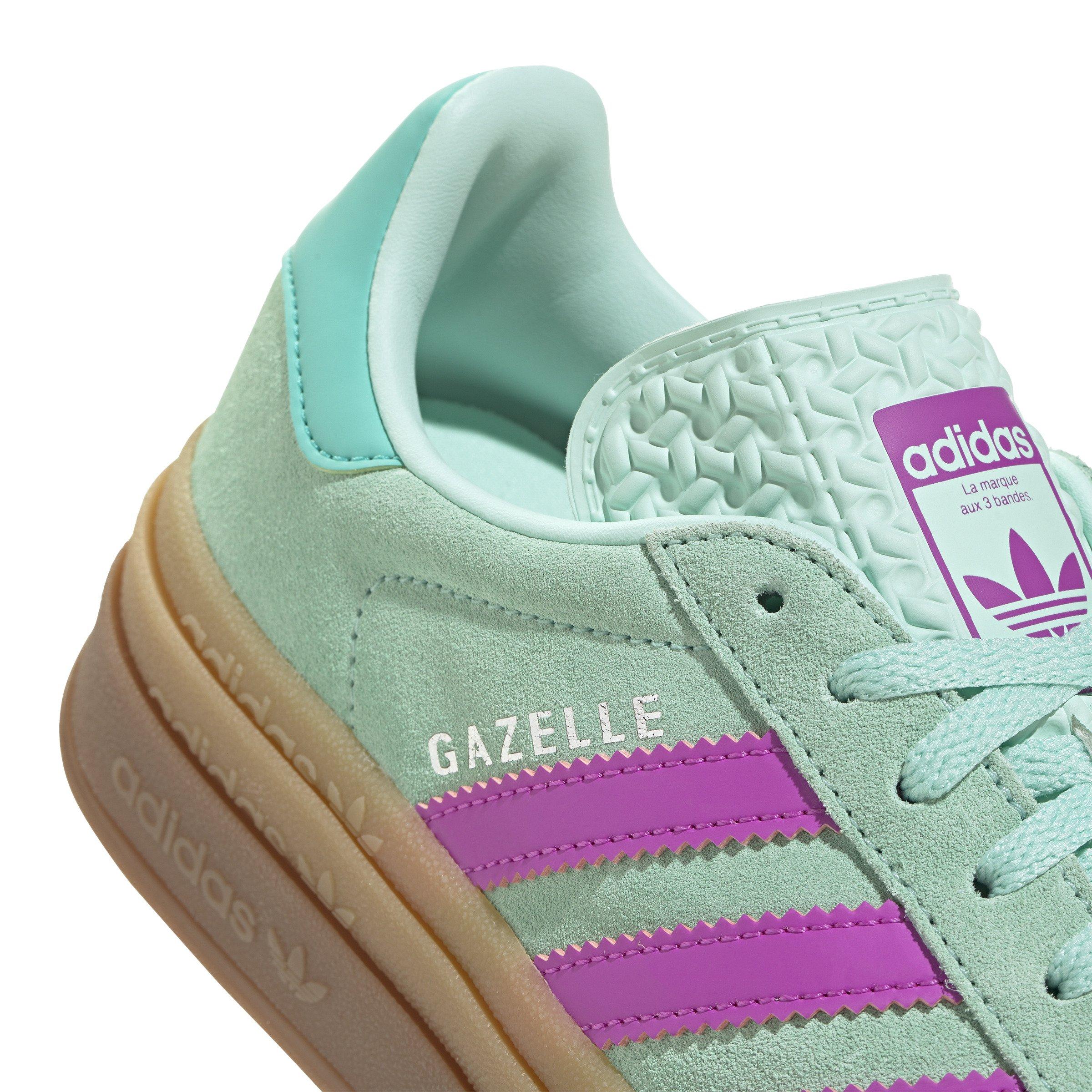 adidas Originals Gazelle Bold "Clear Mint/Flash Pink/Mint Rush" Grade School Girls' Shoe - MINT Thumbnail View 6
