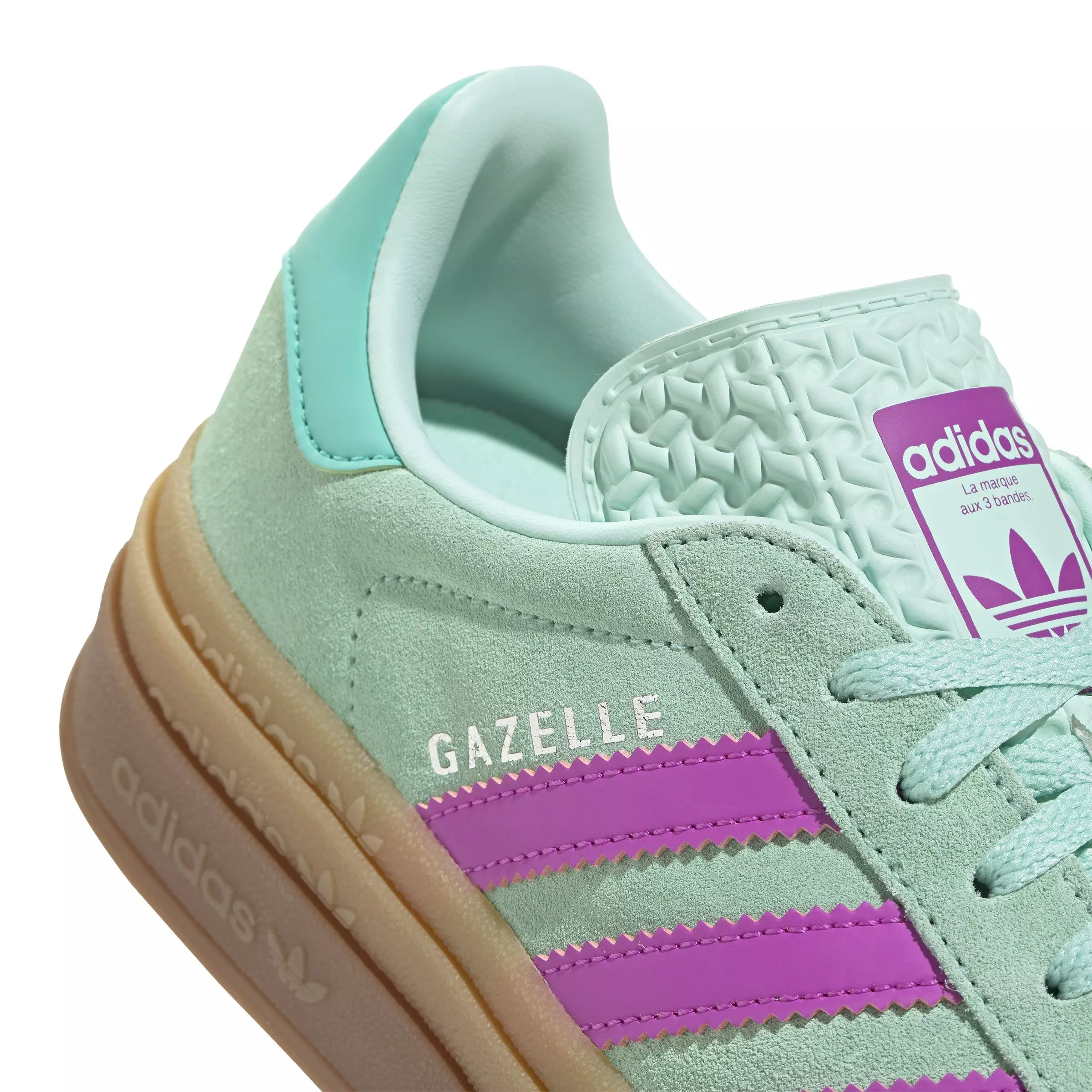 adidas Originals Gazelle Bold "Clear Mint/Flash Pink/Mint Rush" Grade School Girls' Shoe - MINT
