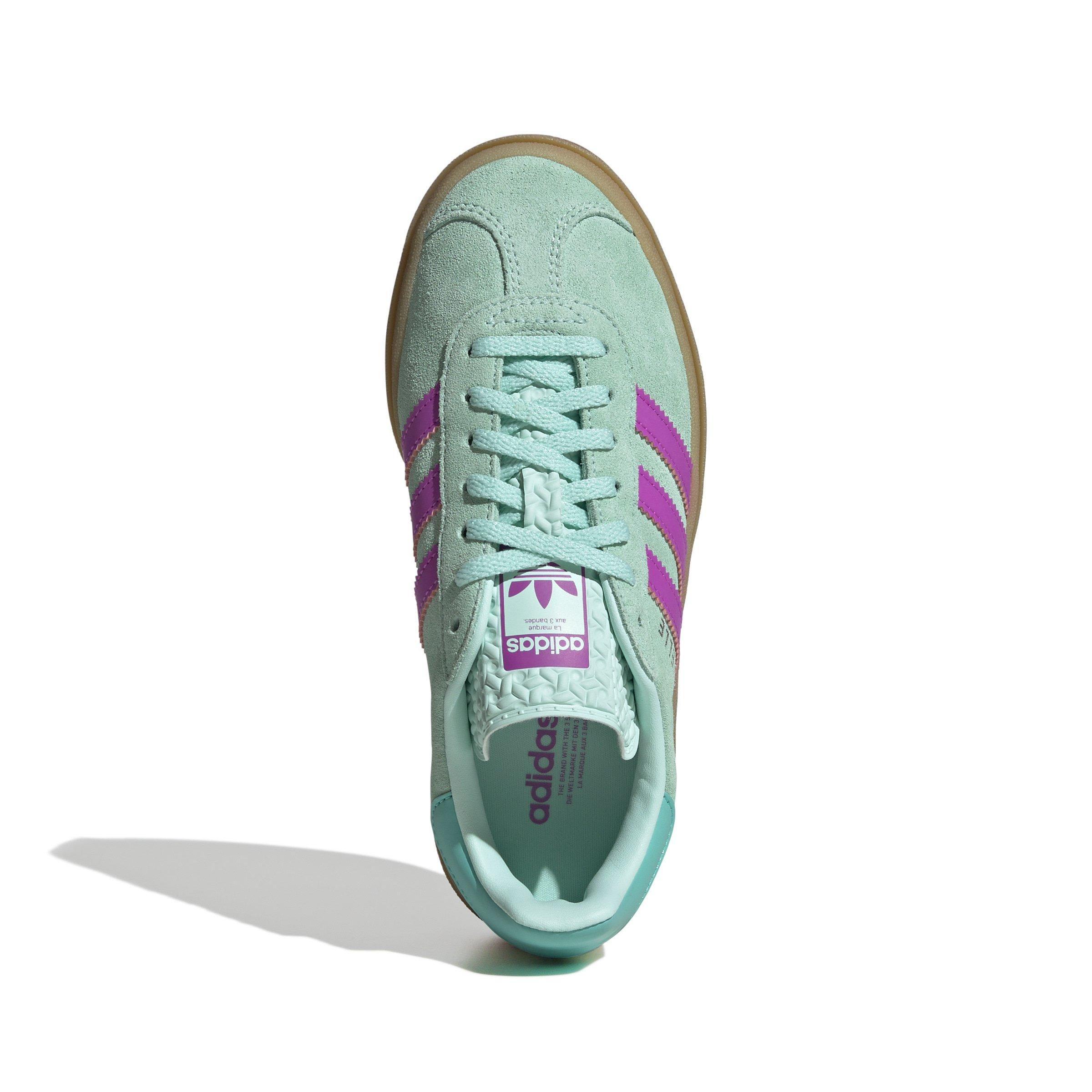 adidas Originals Gazelle Bold "Clear Mint/Flash Pink/Mint Rush" Grade School Girls' Shoe - MINT Thumbnail View 7