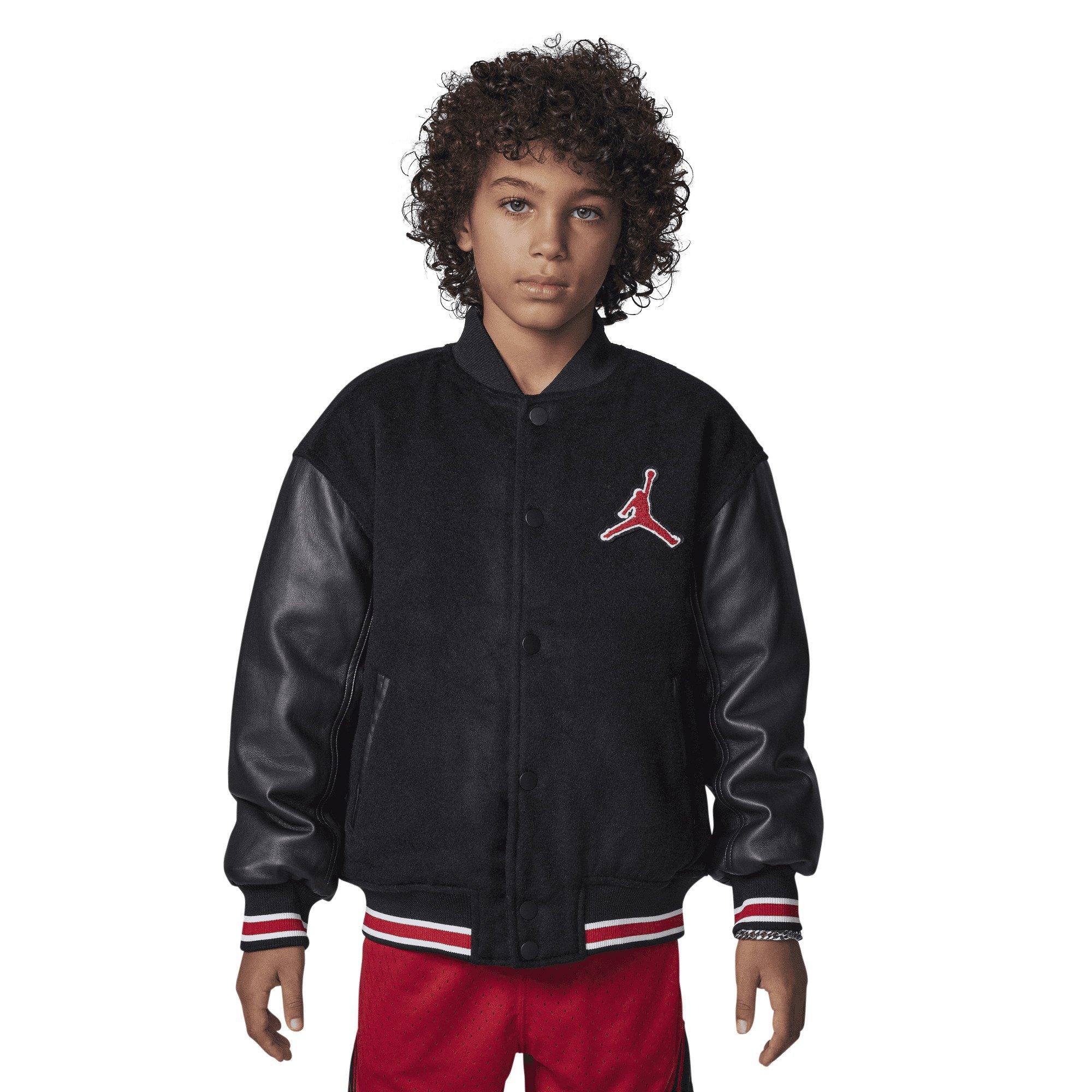 Jordan Big Boys' Varsity Jacket - Black - BLACK