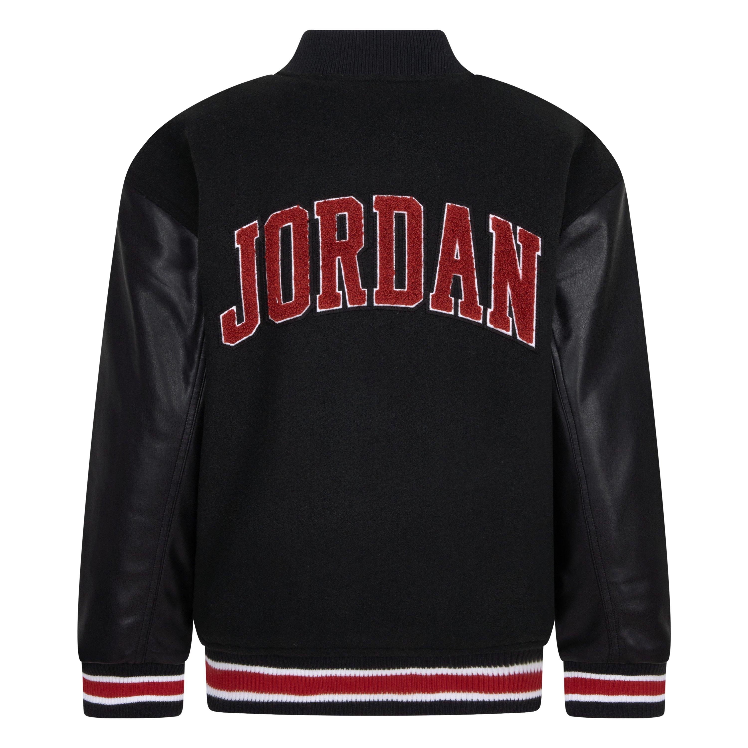 Jordan Big Boys Varsity Jacket Black Hibbett