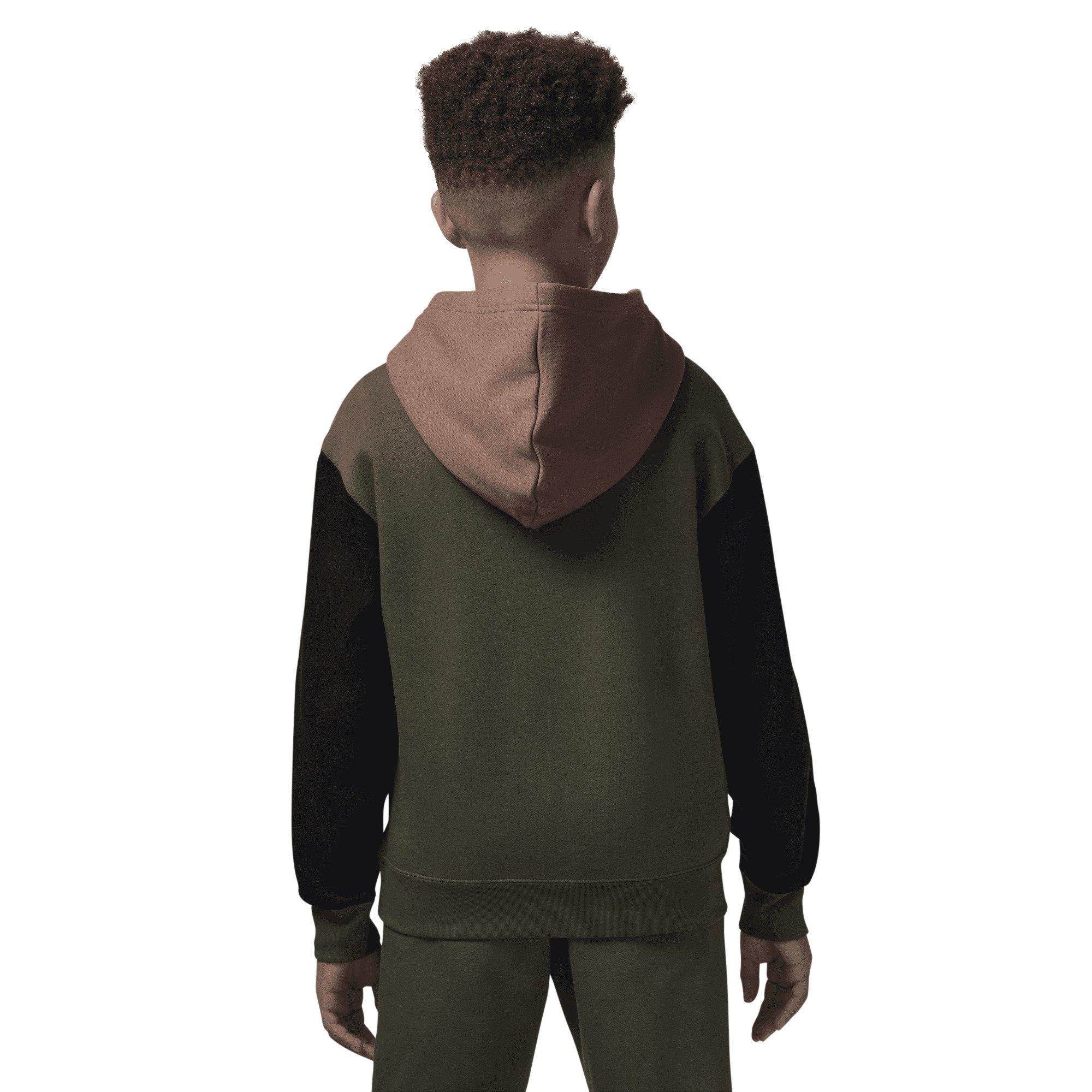 Jordan Brooklyn Fleece Big Boys' Green/Multi Hoodie