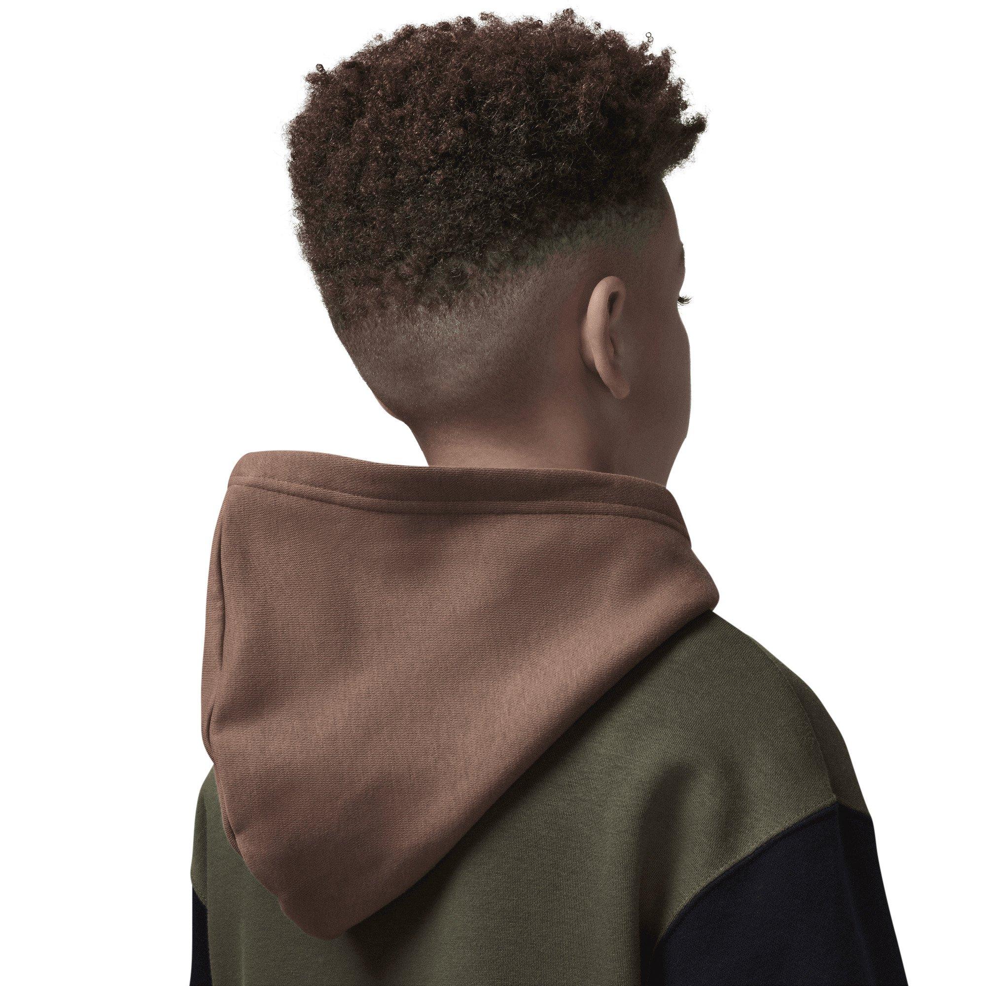 Jordan Brooklyn Fleece Big Boys' Green/Multi Hoodie