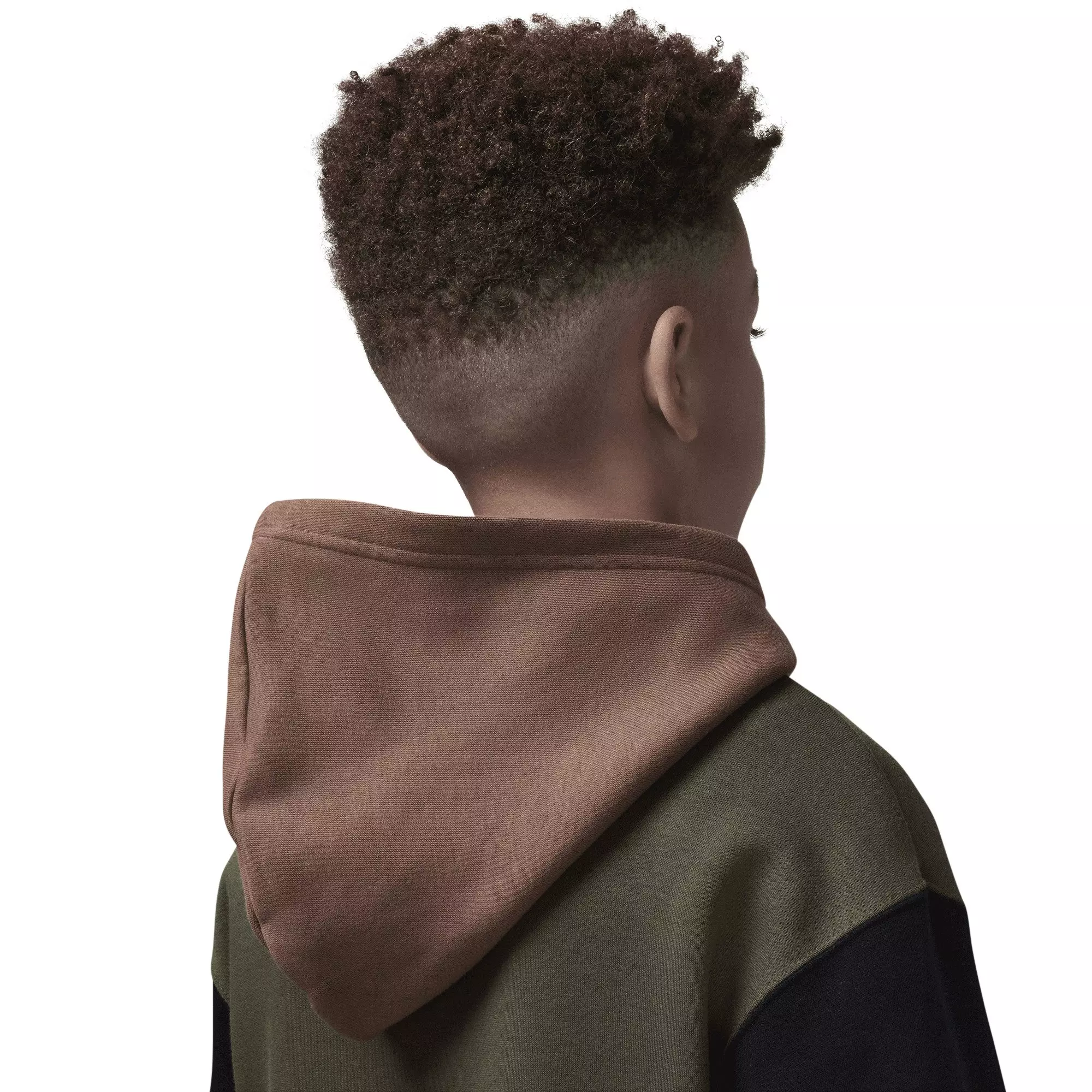 Jordan Big Boys' Brooklyn Fleece Hoodie - Green/Multi - GREEN