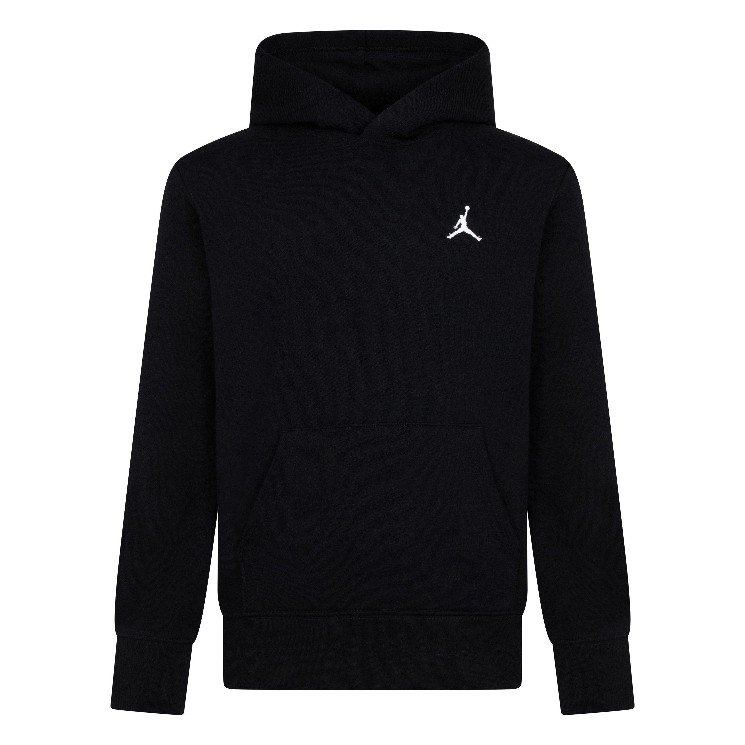 Jordan Big Boys' Brooklyn Fleece Hoodie - Black - BLACK