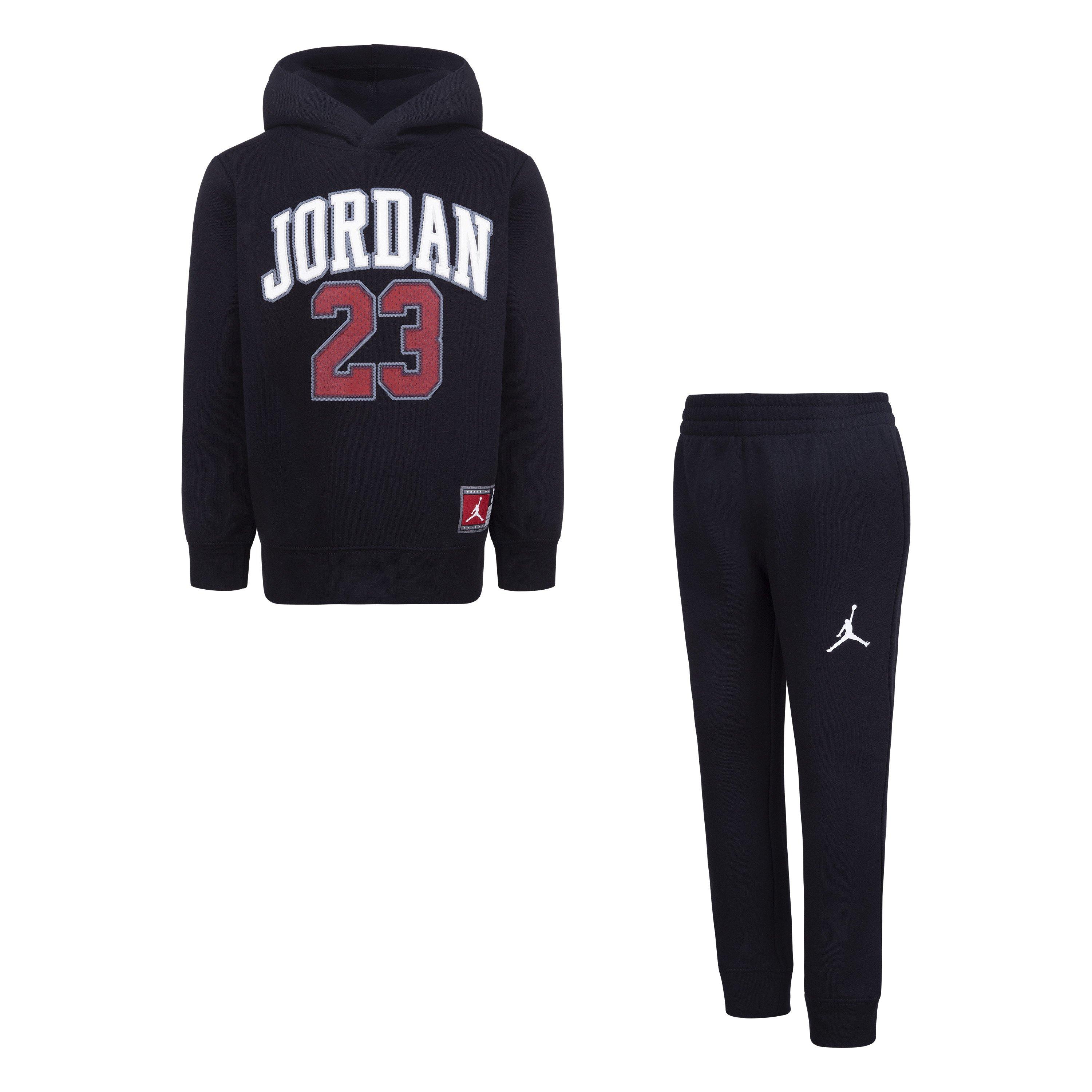 Jordan Little Boys' 23 Fleece Hoodie Set - Black - BLACK