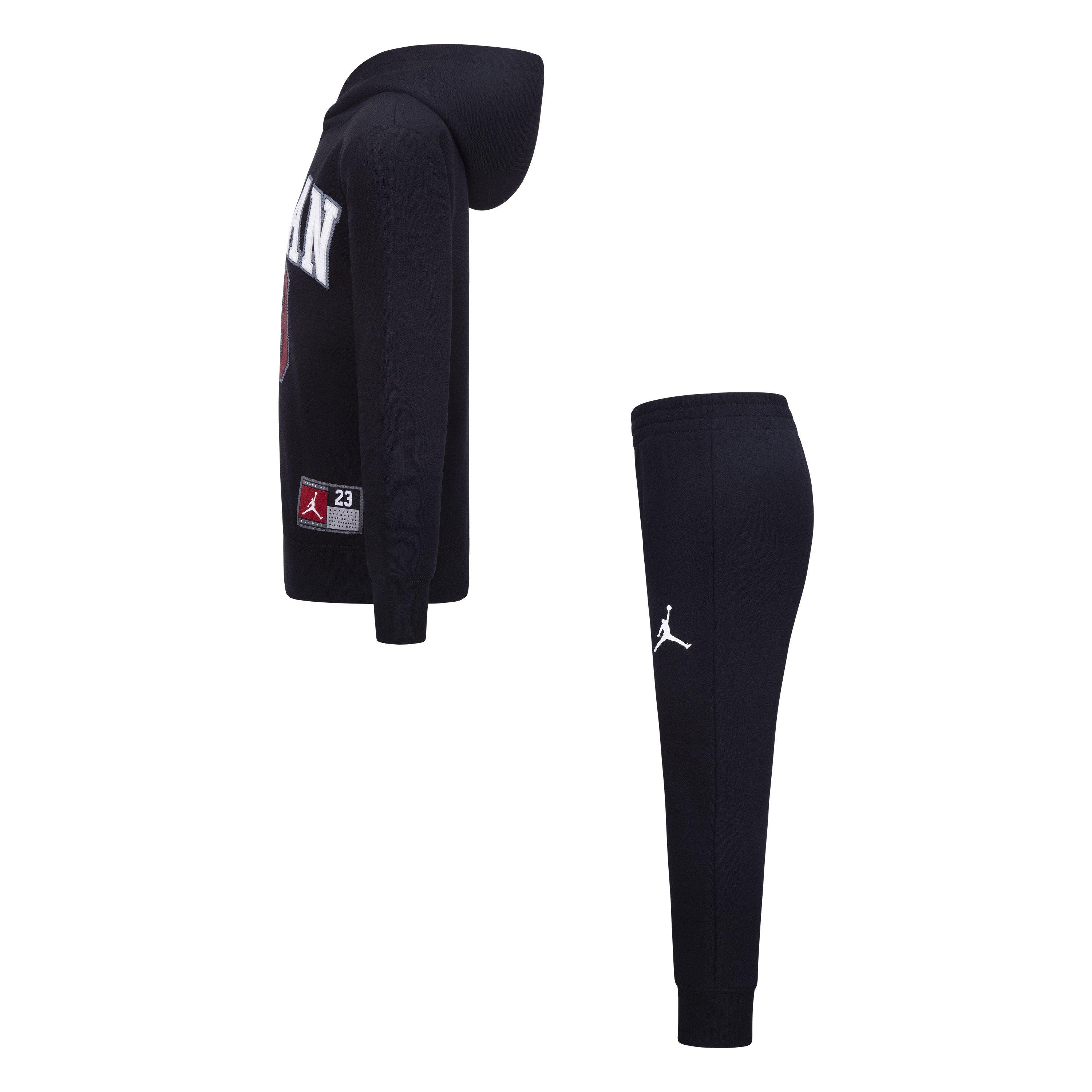 Jordan 23 Fleece Hoodie Little Boys' Black Set