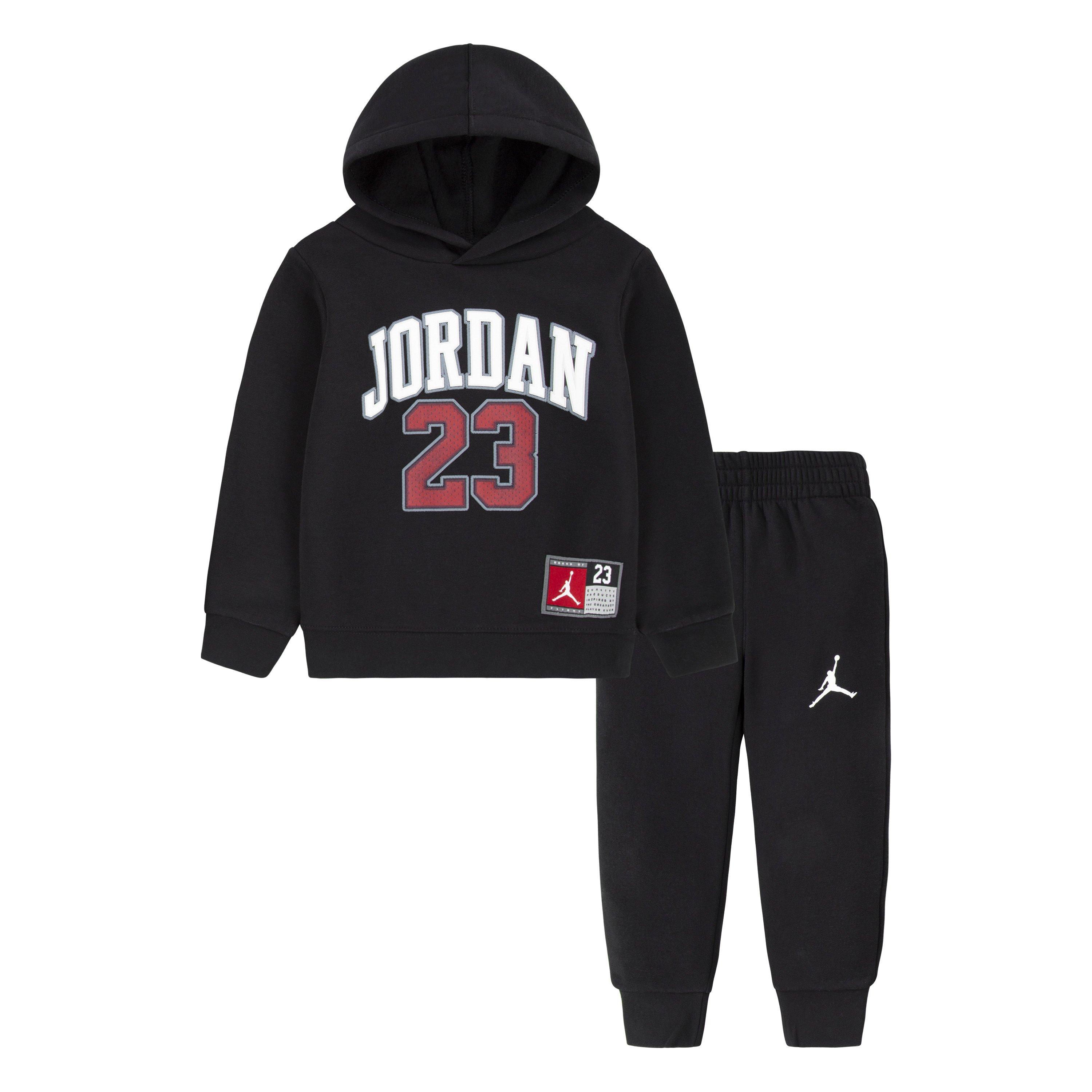 Jordan 23 Fleece Hoodie Toddler Boys' Black Set