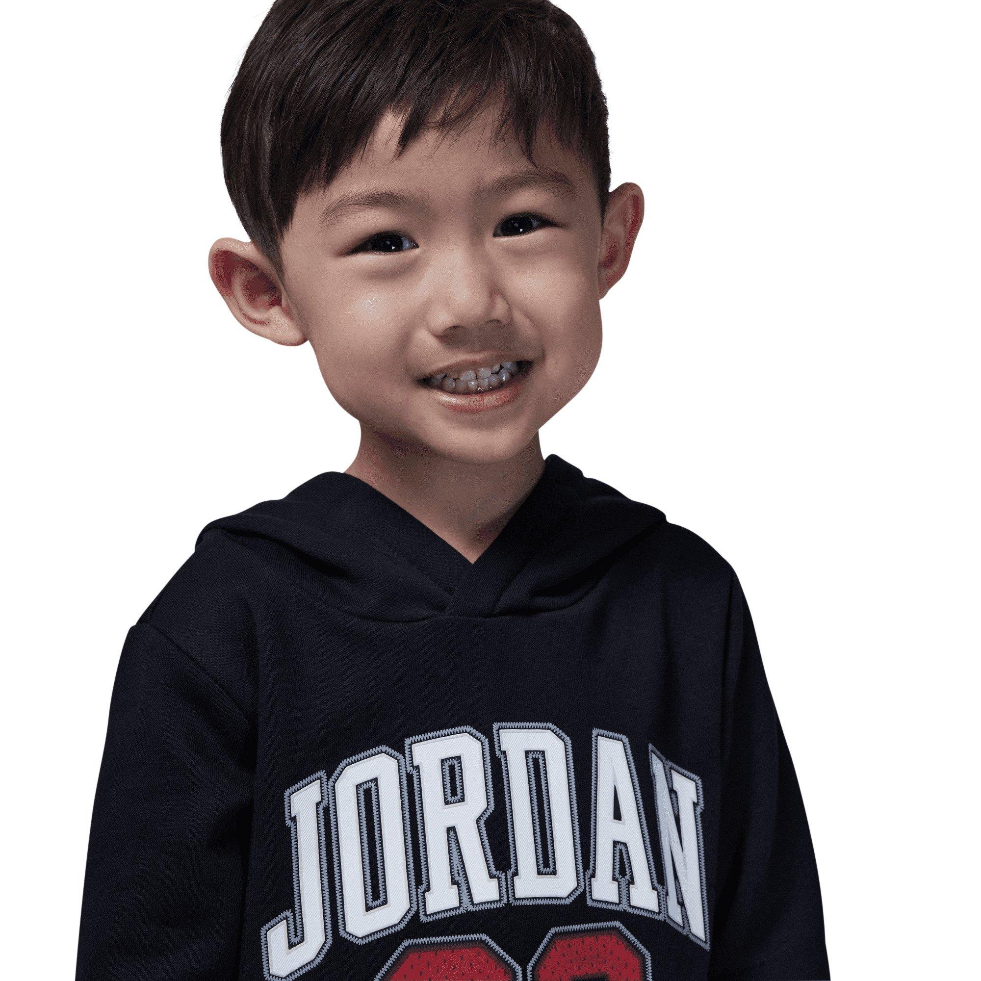 Jordan 23 Fleece Hoodie Toddler Boys' Black Set